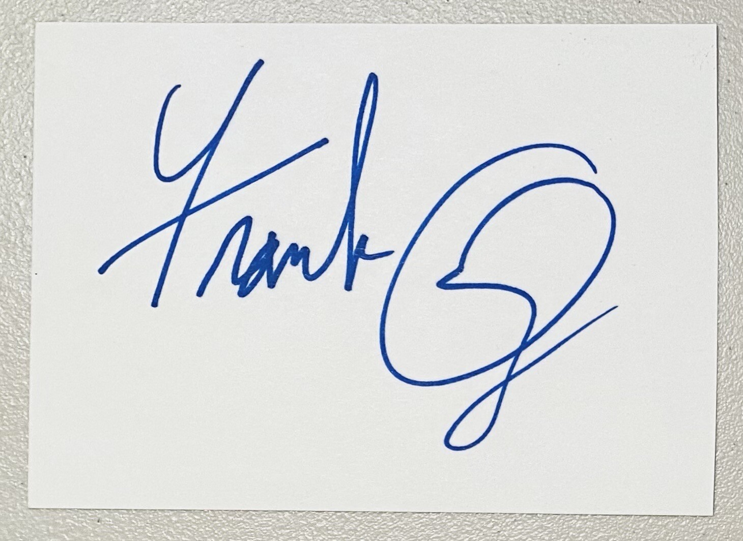 Frank Oz Signed Autographed 4x6 Card Beckett BAS Letter Star Wars Yoda Empire
