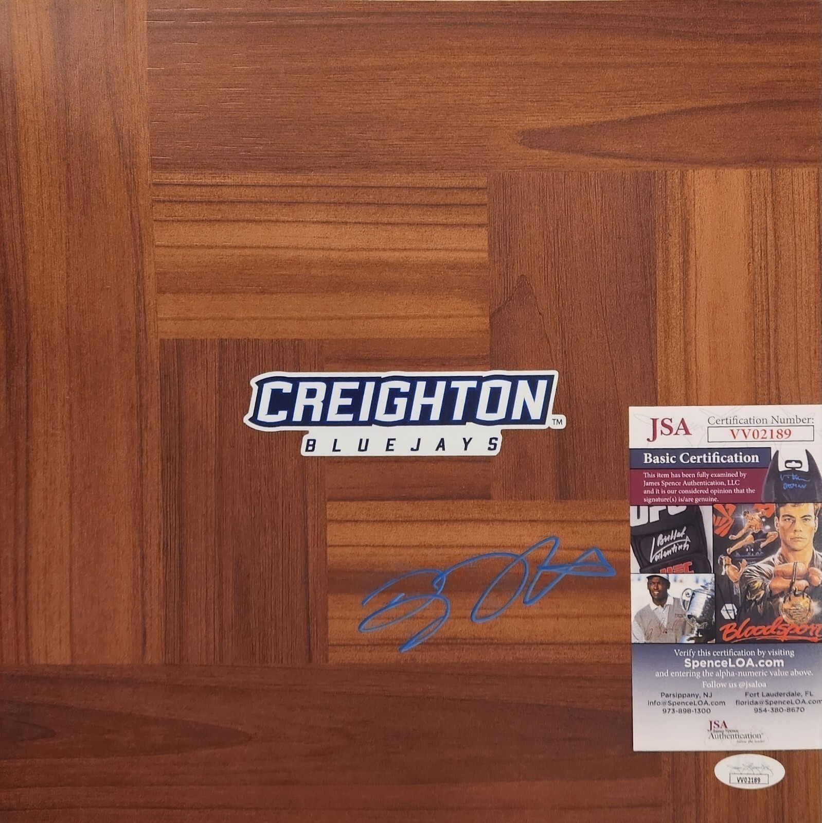 Doug McDermott Signed Floorboard JSA COA Creighton Bluejays San Antonio Spurs 2