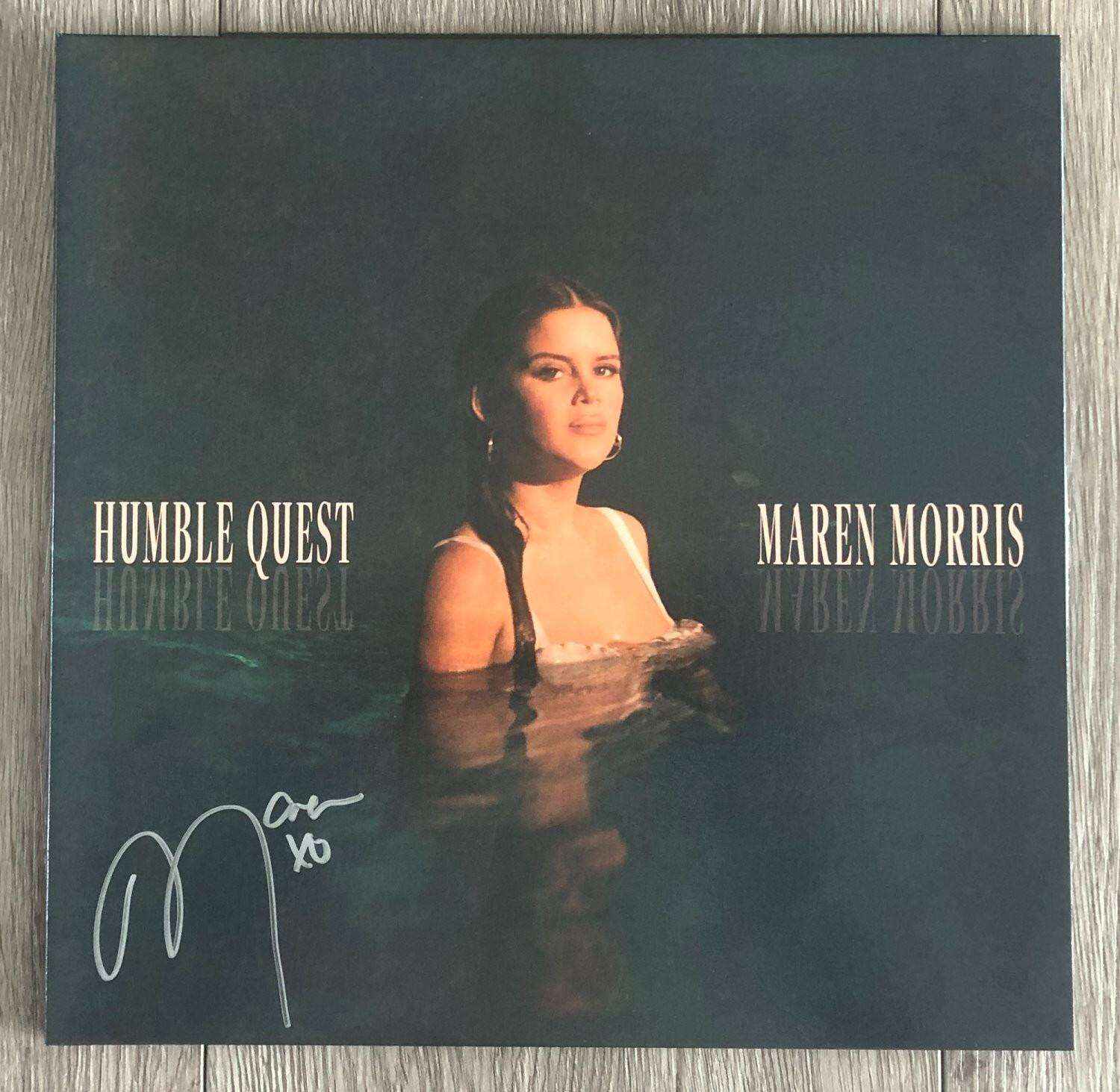 MAREN MORRIS SIGNED AUTOGRAPH HUMBLE QUEST VINYL ALBUM & BECKETT BAS COA
