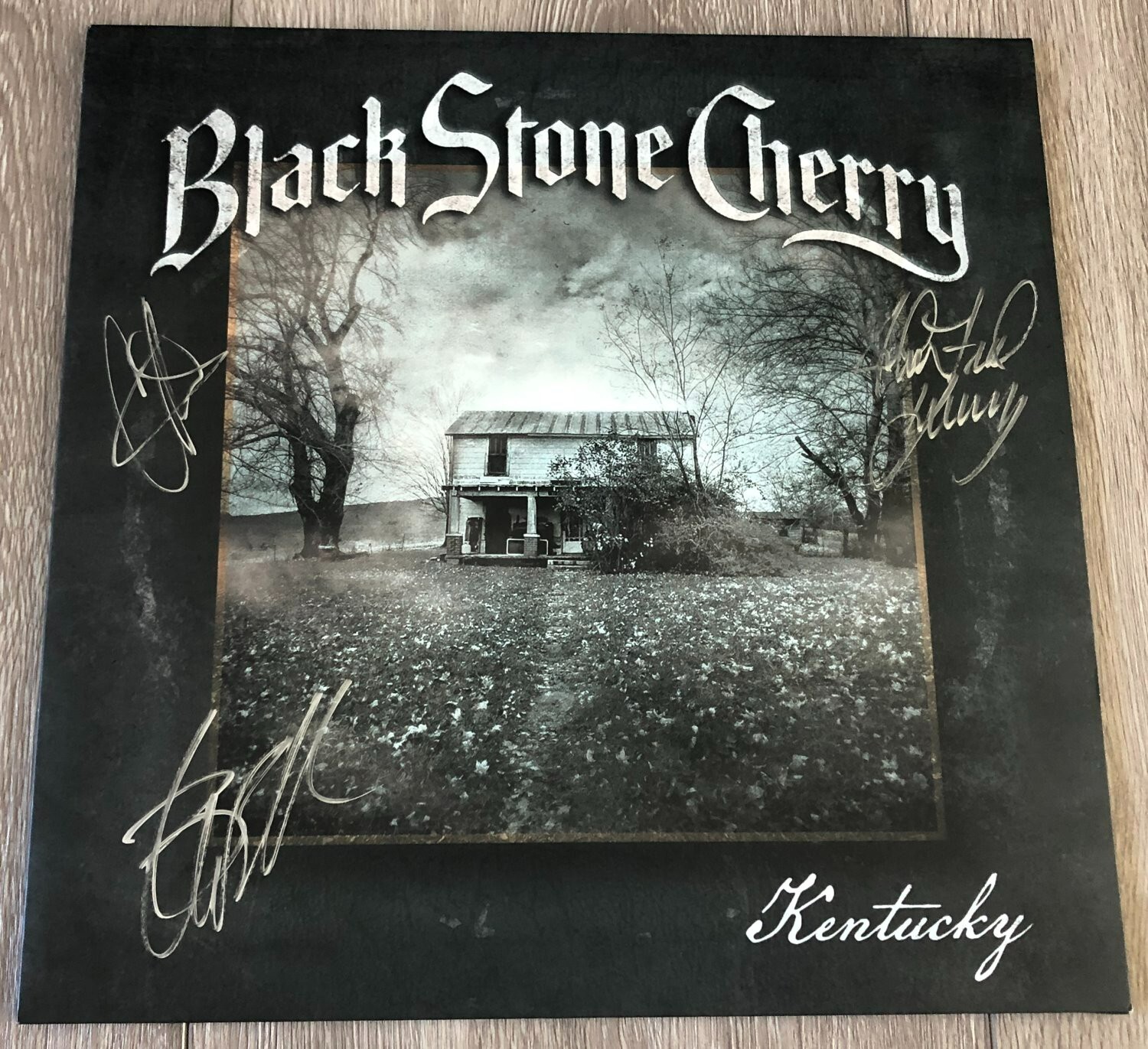 BLACK STONE CHERRY SIGNED AUTOGRAPH KENTUCKY VINYL RECORD ALBUM w/ COA
