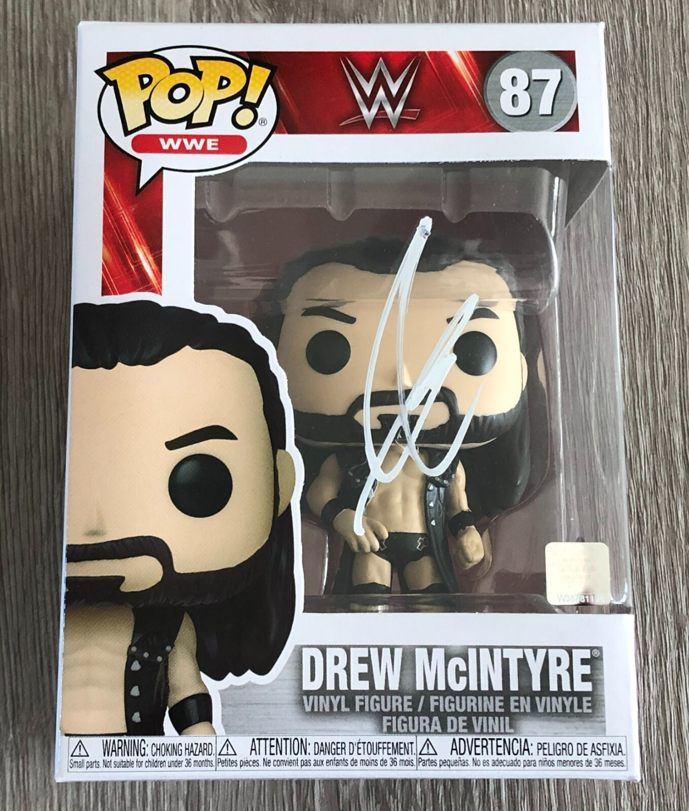 DREW MCINTYRE SIGNED AUTOGRAPH WWE POP FUNKO 87 w/EXACT VIDEO PROOF BECKETT COA
