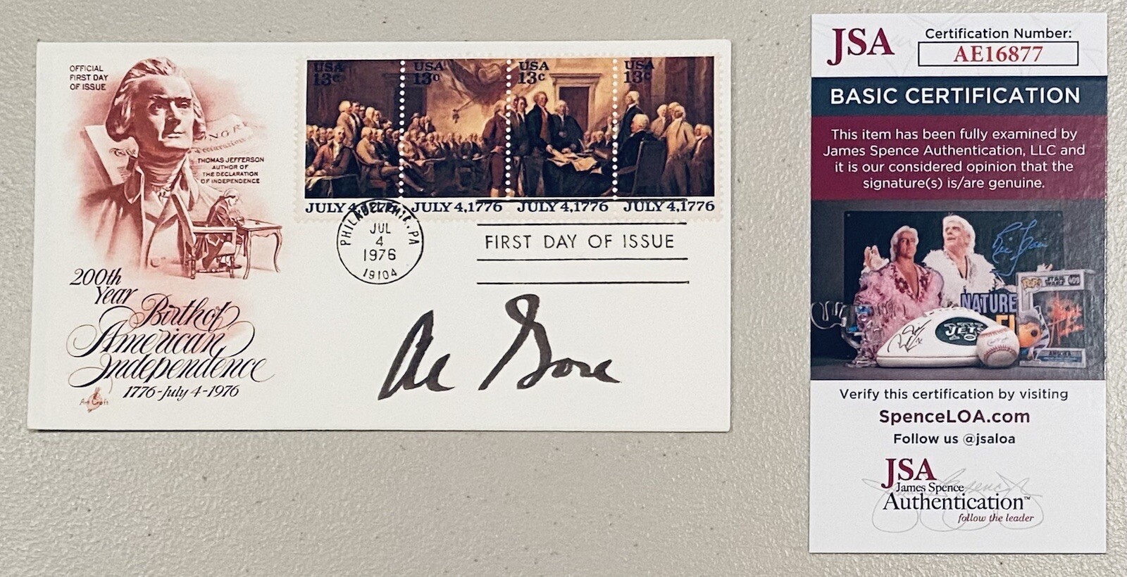 Al Gore Signed Autographed First Day Cover JSA Certified Vice President 2
