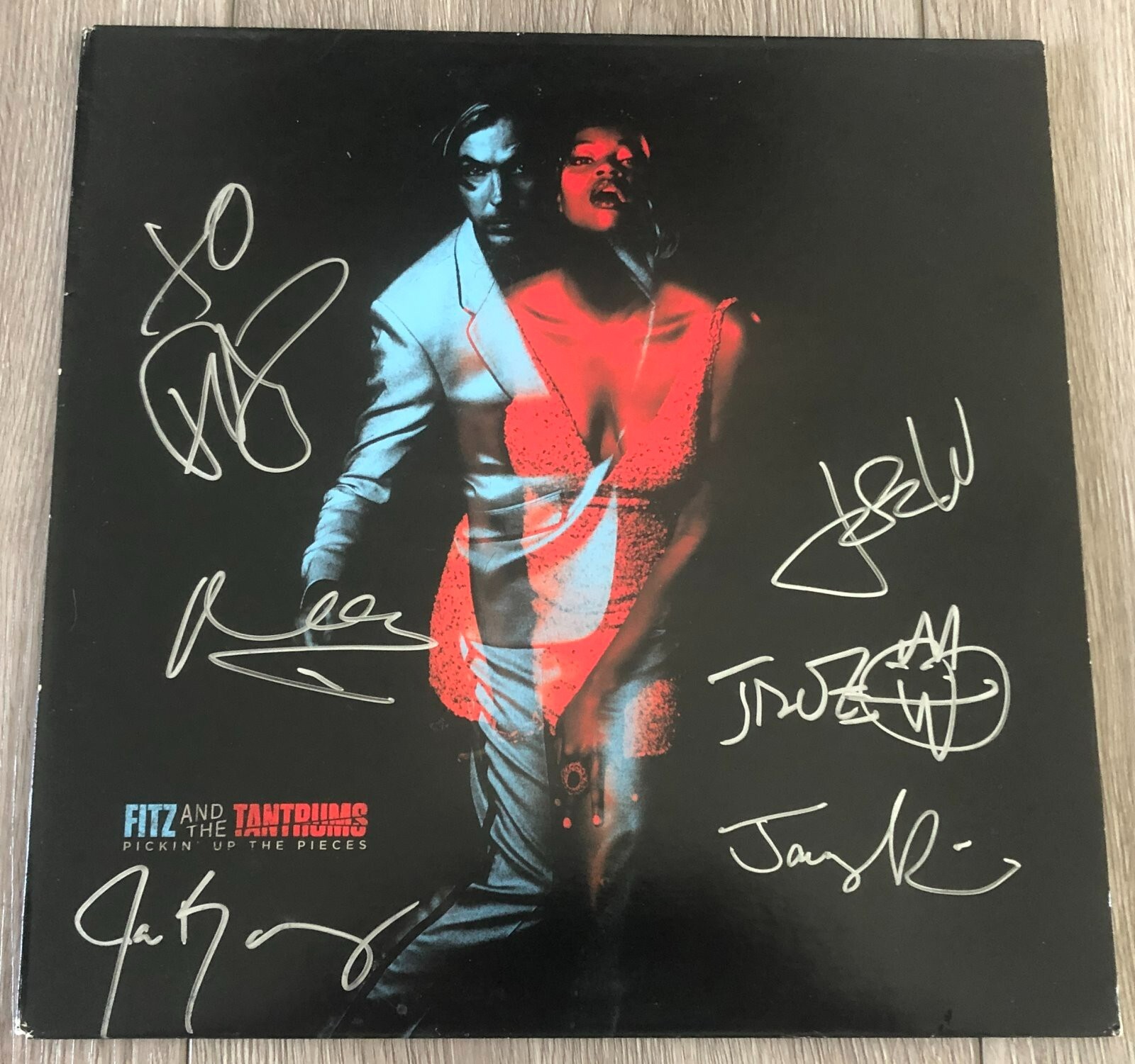 FITZ AND THE TANTRUMS SIGNED PICKIN' UP THE PIECES VINYL ALBUM LP AUTOGRAPH COA
