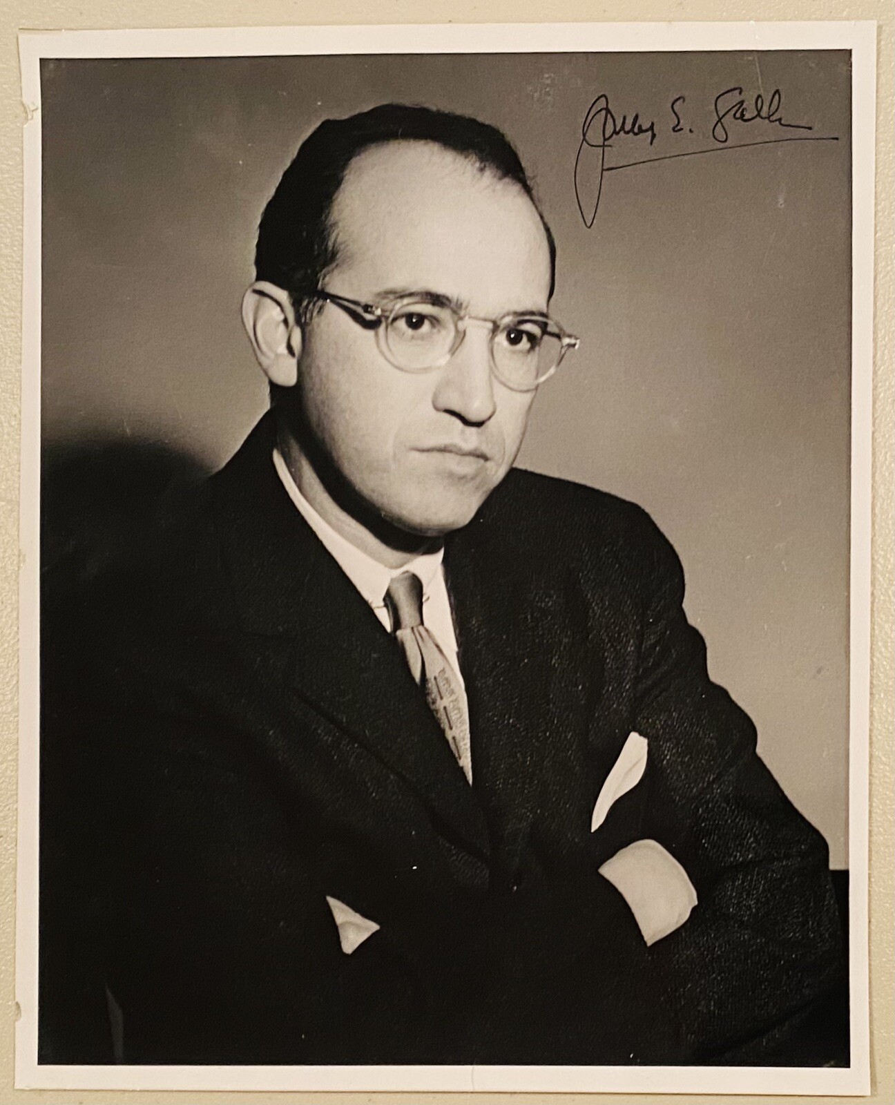 Jonas Salk Signed Autographed Vintage 8x10 Photo BAS Beckett Cert Polio Vaccine
