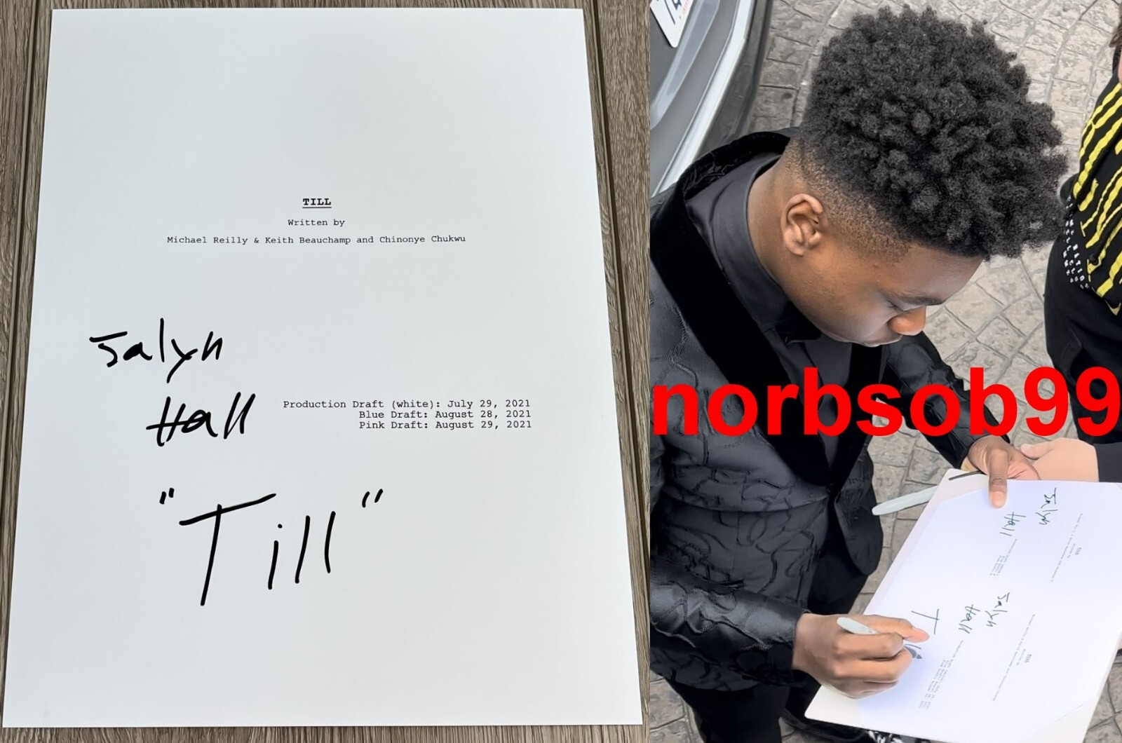 JALYN HALL SIGNED AUTOGRAPH TILL FULL 107 PG MOVIE SCRIPT w/EXACT PROOF
