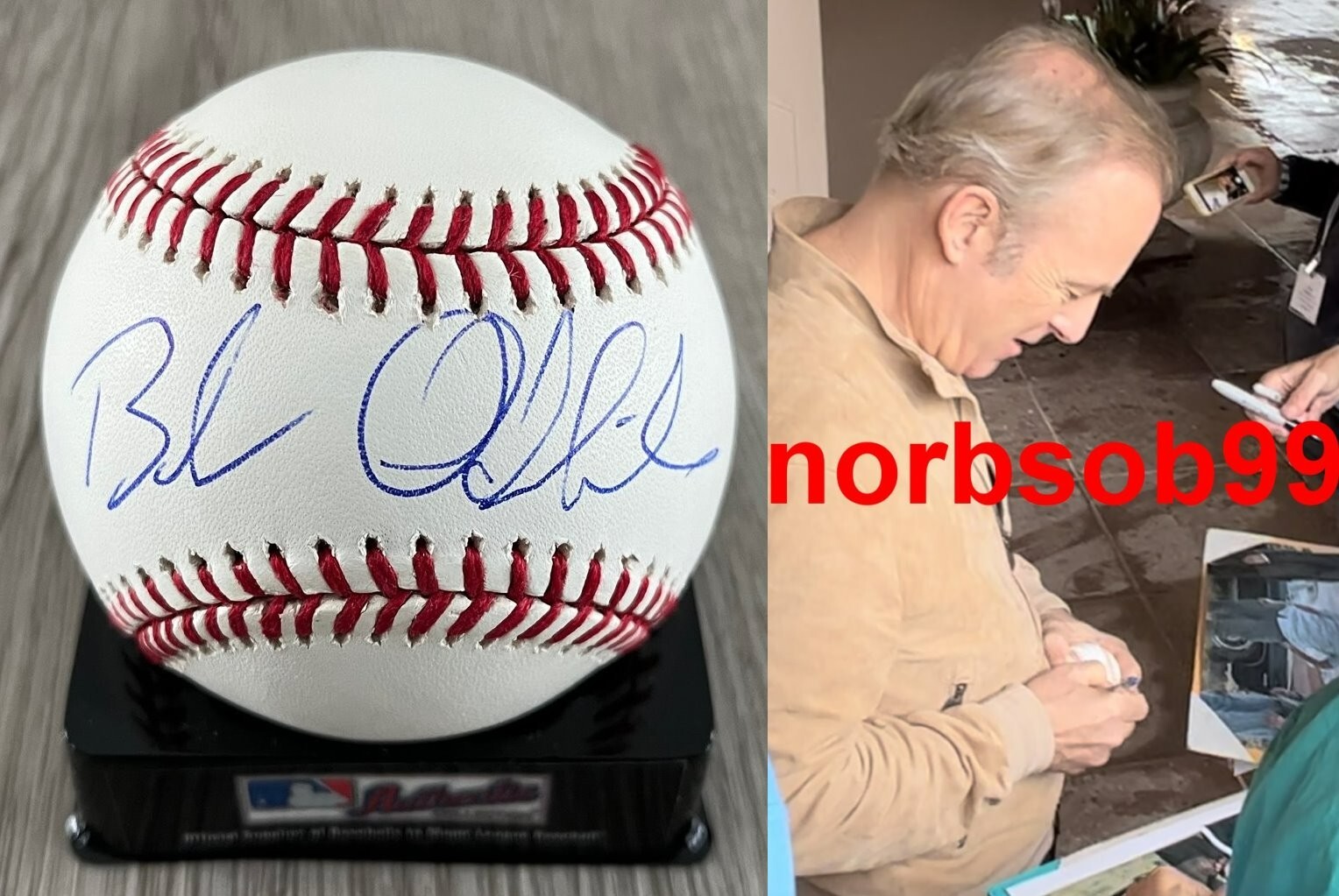 BOB ODENKIRK SIGNED MLB BASEBALL BETTER CALL SAUL BREAKING BAD w/EXACT PROOF
