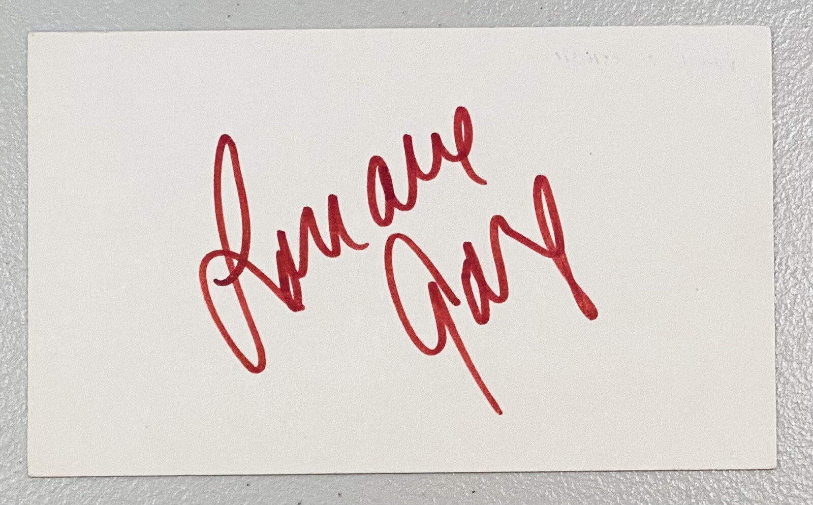Lorraine Gary Signed Autographed 3x5 Card BAS Beckett Cert Jaws
