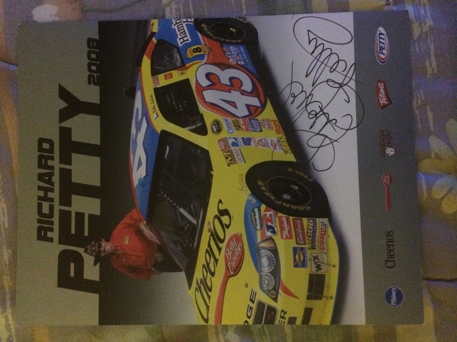 Richard Petty Signed Promo Card Nascar Autographed
