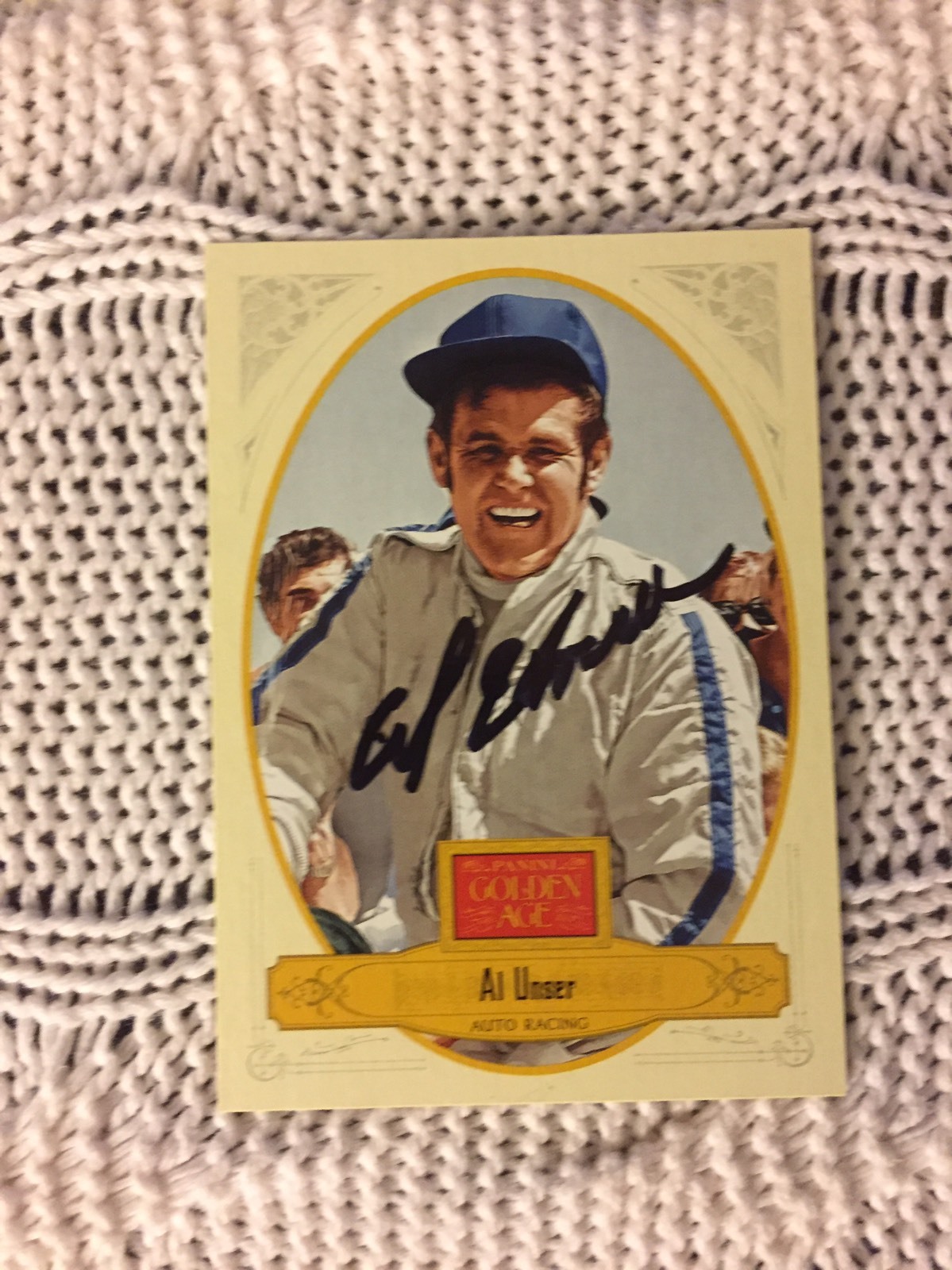 Signed Trading Card Indy 500 Car Indianapolis Al Unser Autographed
