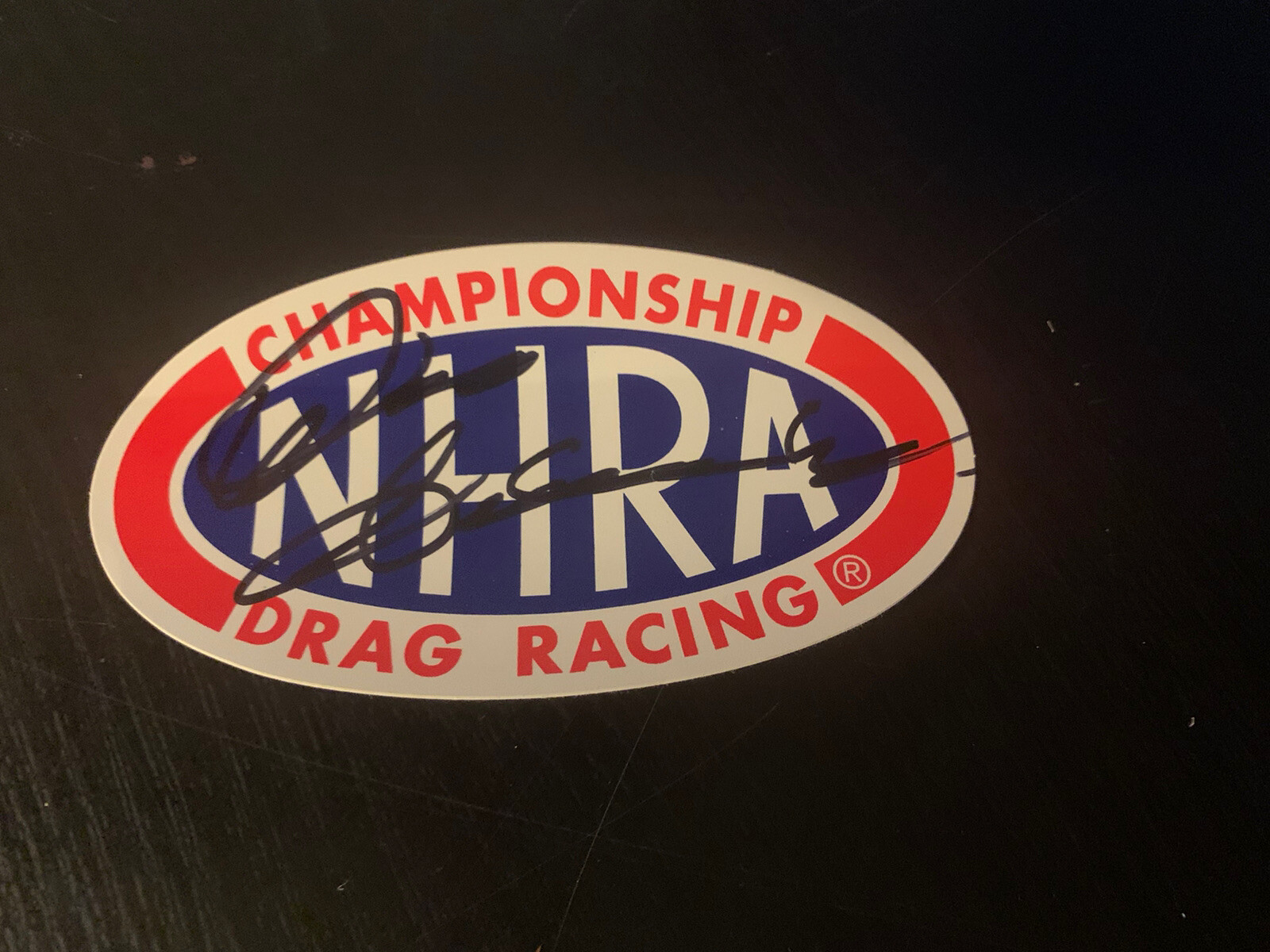 Don Schumacher Signed NHRA Drag Racing Sticker Autographed card
