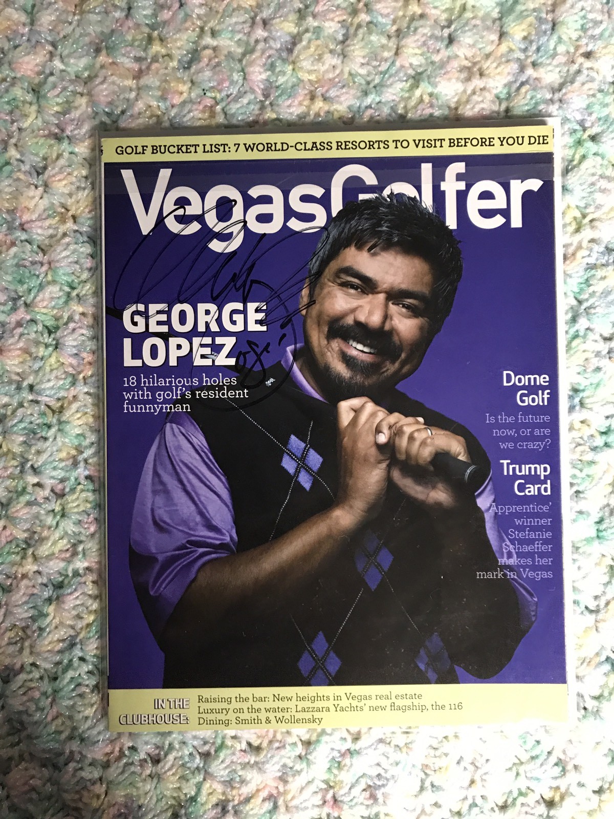 George Lopez Signed Magazine Autographed
