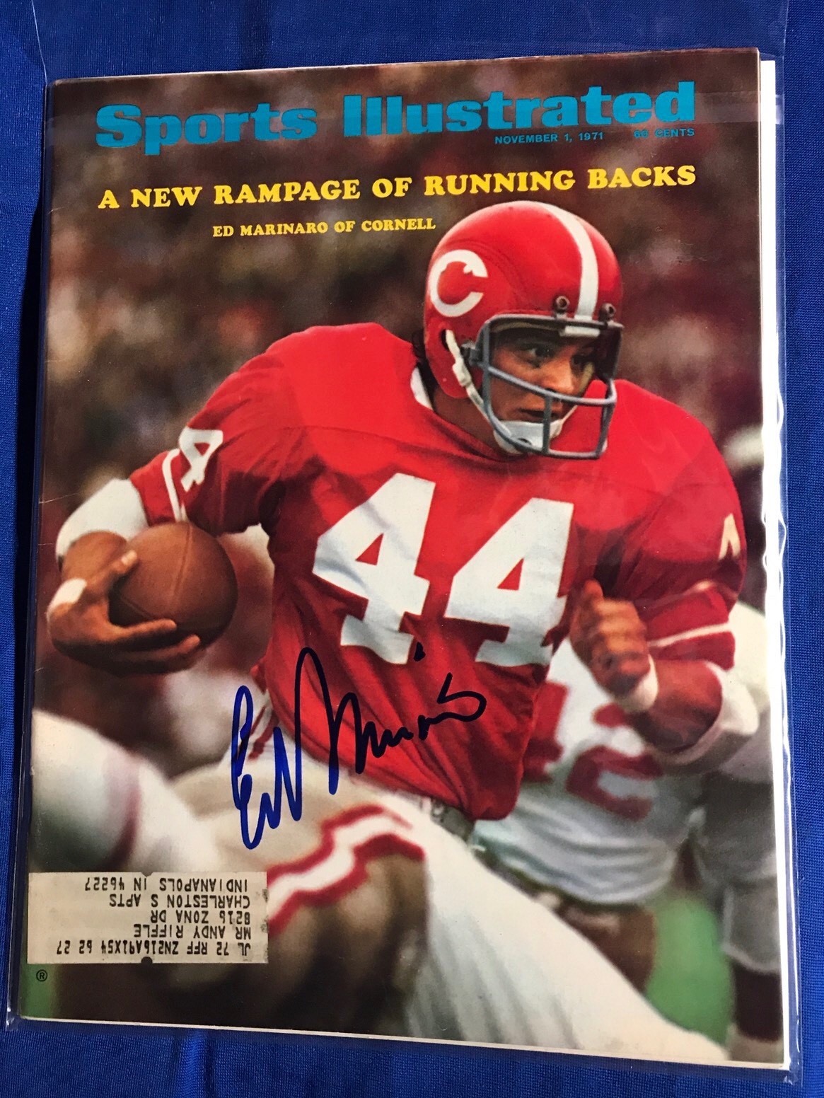 Ed Marinaro Signed Sports Illustrated Magazine Autographed
