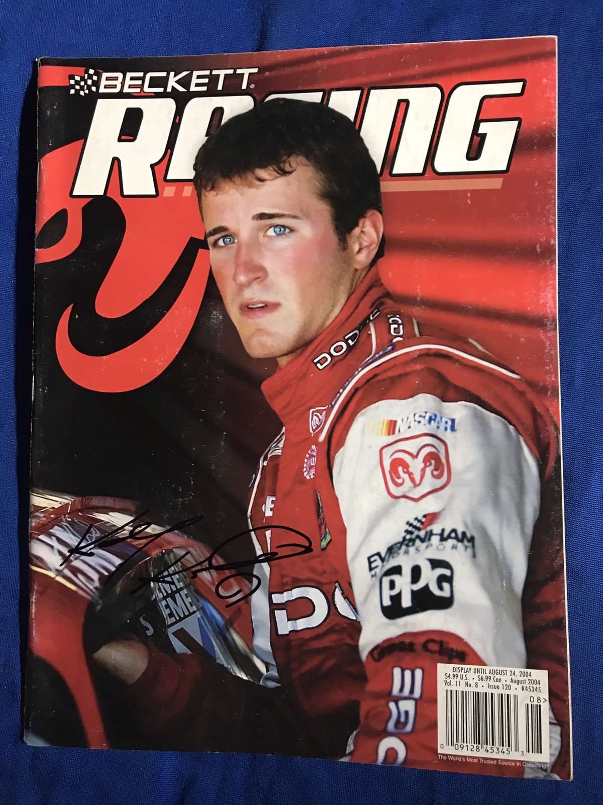 Kasey Kahne Signed Beckett Magazine Autographed Wear On Cover
