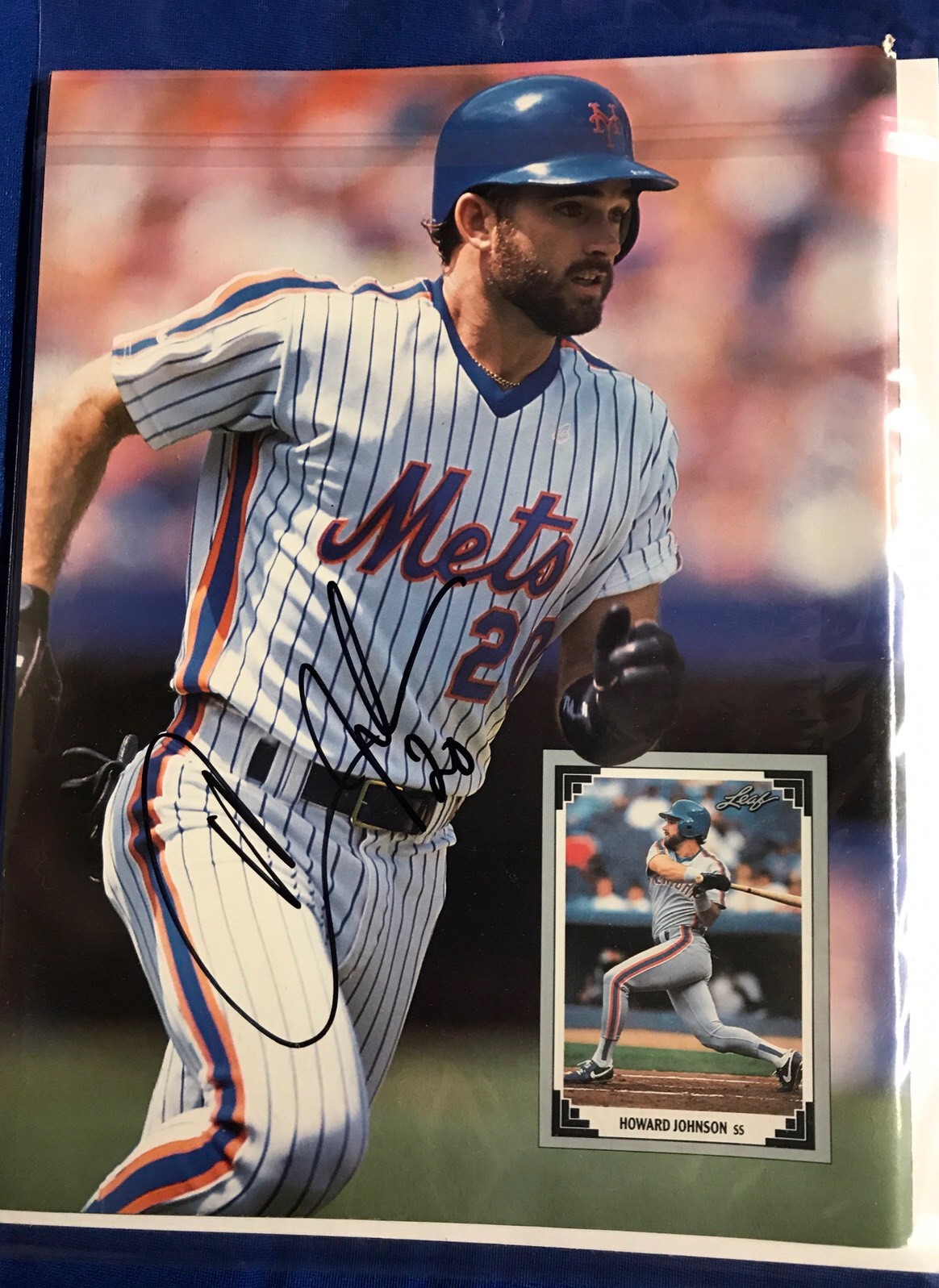 Howard Johnson Signed Beckett Magazine Autographed Back Cover
