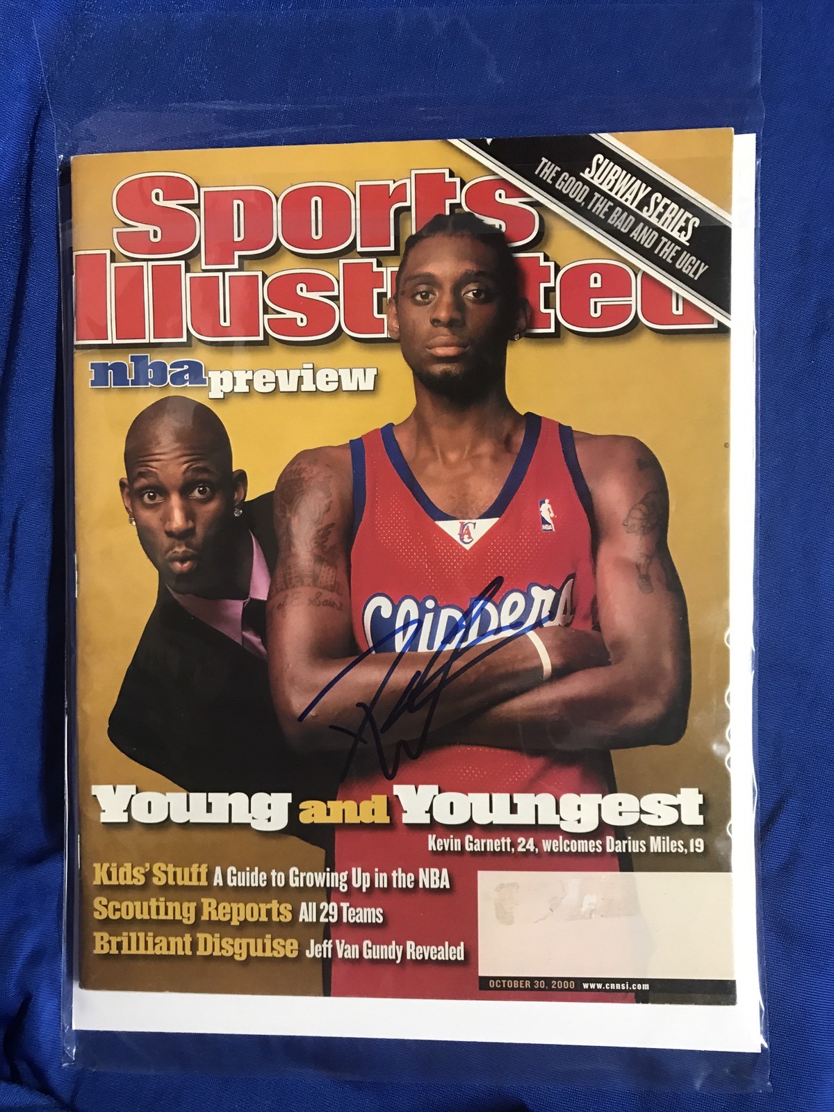 Darius Miles Signed Sports Illustrated Magazine Autographed
