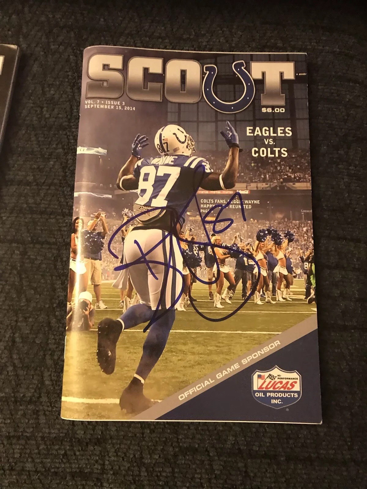 Reggie Wayne Signed Indianapolis Colts Scout Program Magazine

