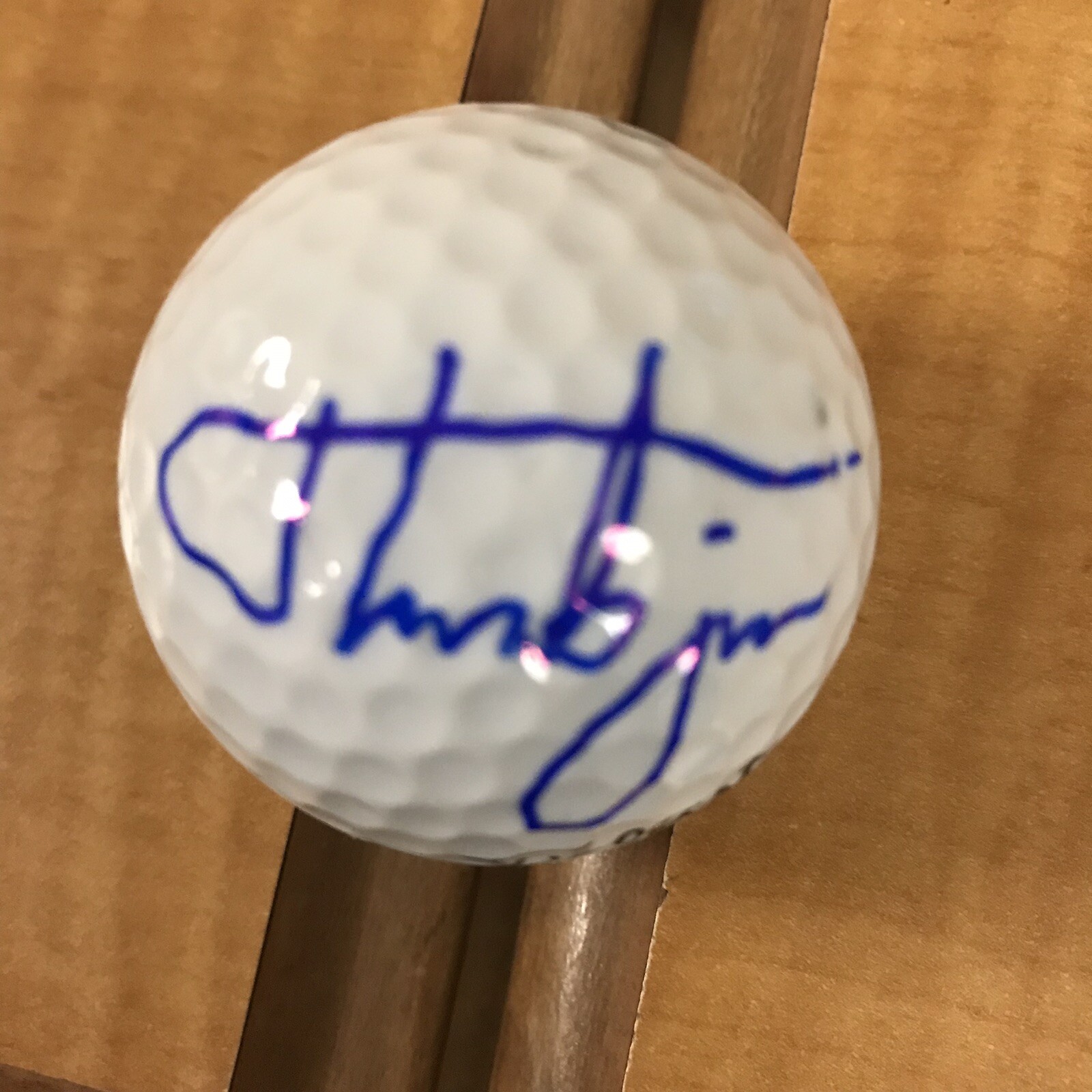 Thorbjorn Olesen Signed Golf Ball Pga Tour Autographed
