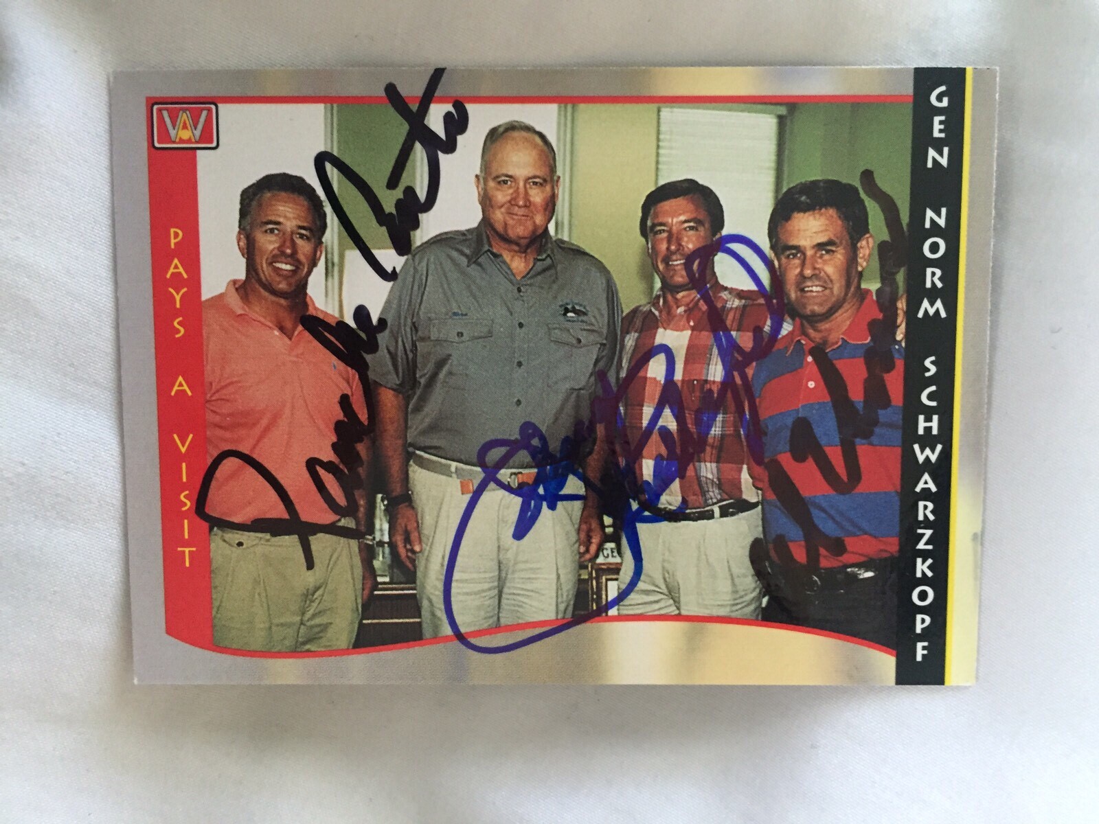 Signed Card Indy 500 Pancho Carter Johnny Rutherford Al Unser Indianapolis
