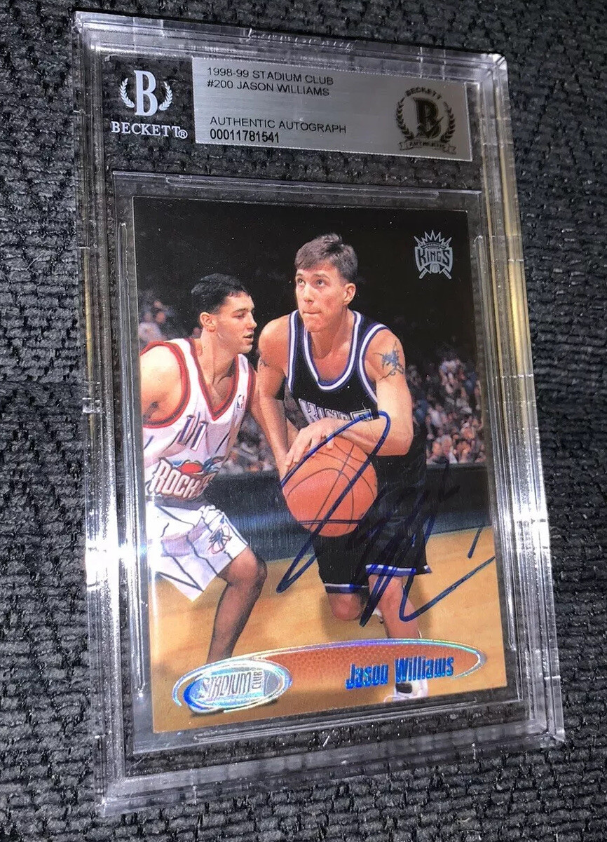 Jason Williams Signed 1999-2000 Topps SC #200 BAS Beckett Authenticated Card
