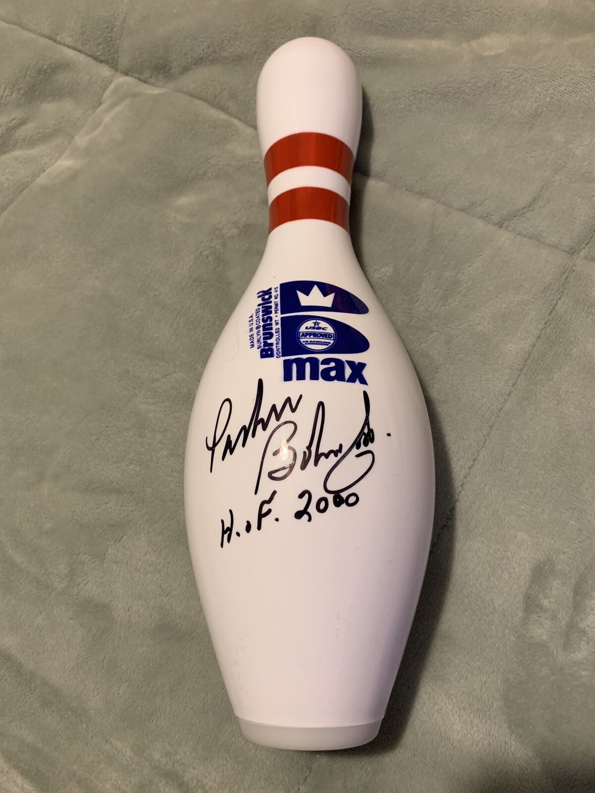 Parker Bohn III Brunswick PBA Signed Unused Bowling Pin Autographed Unique
