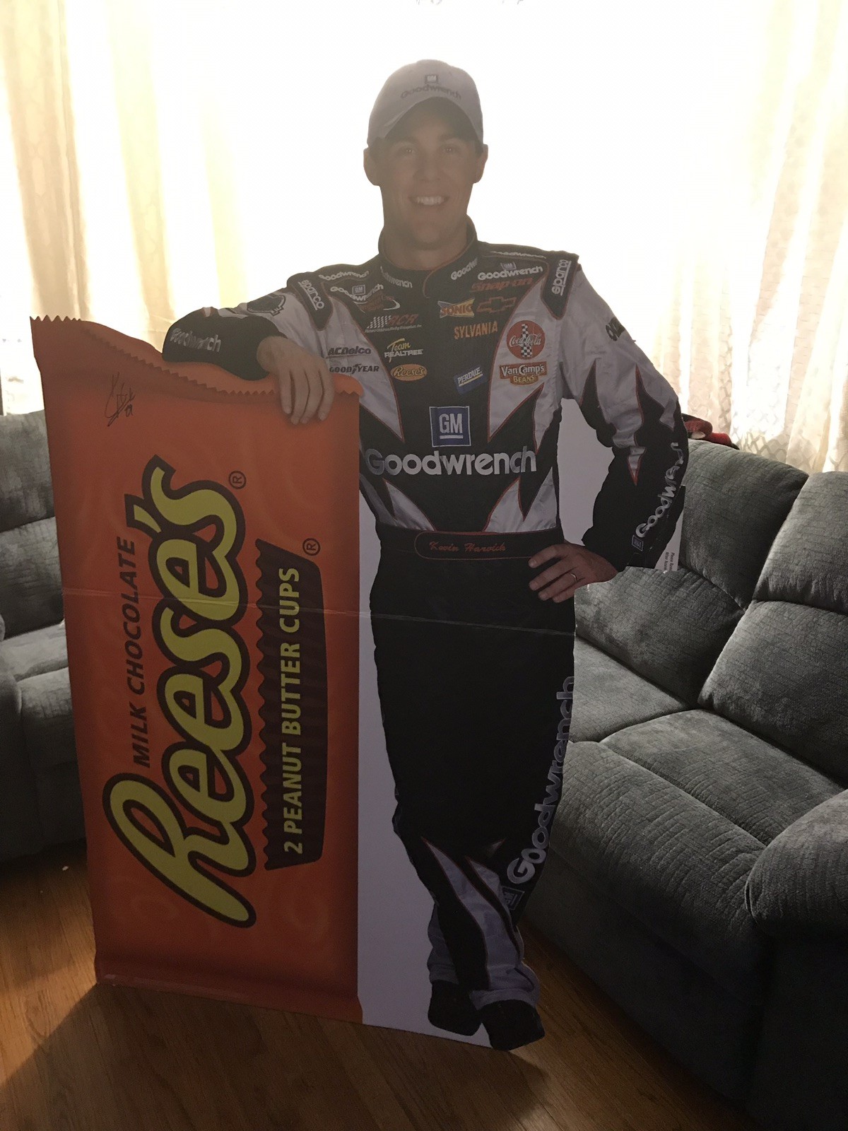 Kevin Harvick Signed Life-Size Standee Autographed Nascar Large Advertisement
