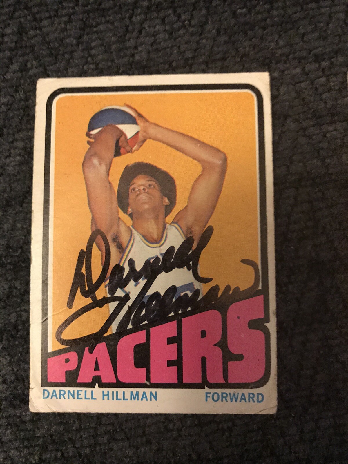 Darnell Hillman Signed Trading Card Autographed Indiana Pacers Rookie RC
