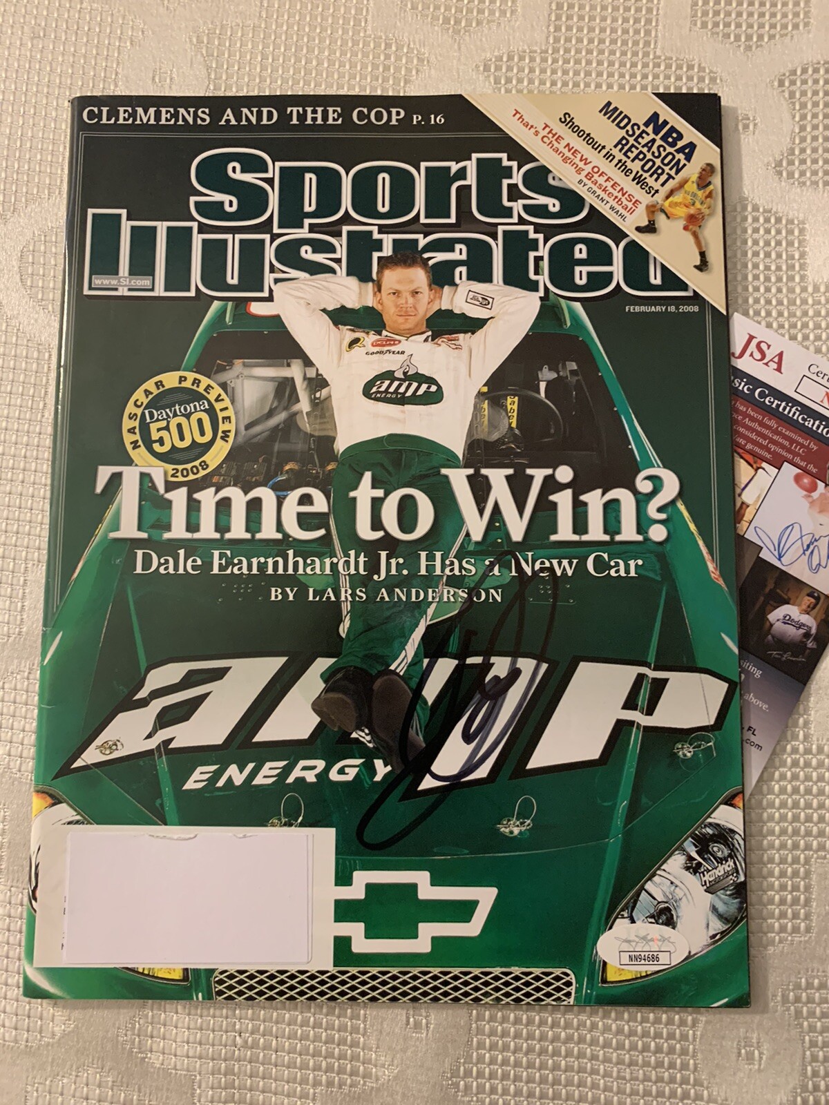 Dale Earnhardt Jr Signed Mag NASCAR JSA Authentication COA Sports Illustrated
