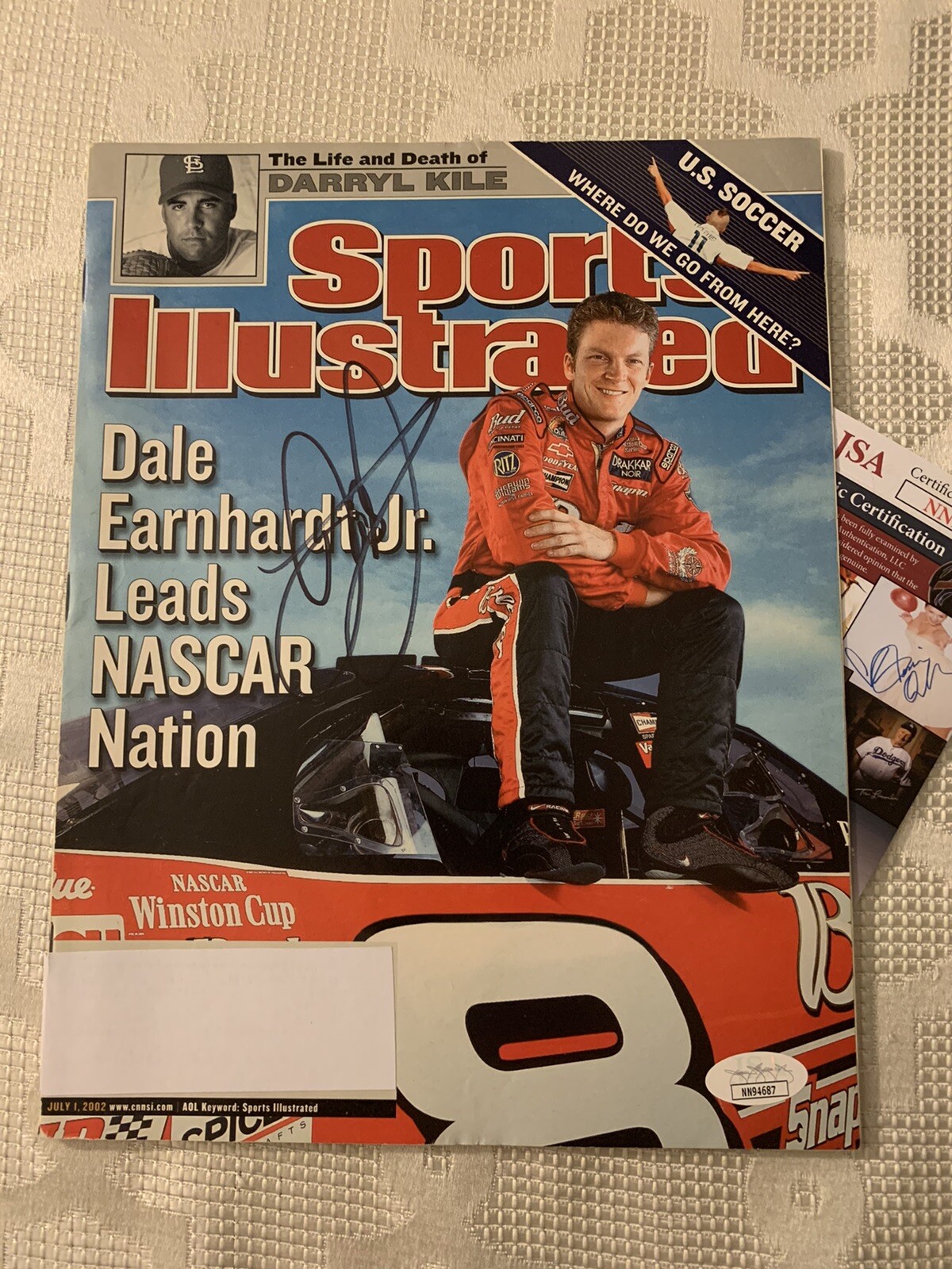 Dale Earnhardt Jr Signed Mag NASCAR JSA Authentication COA Sports Illustrated
