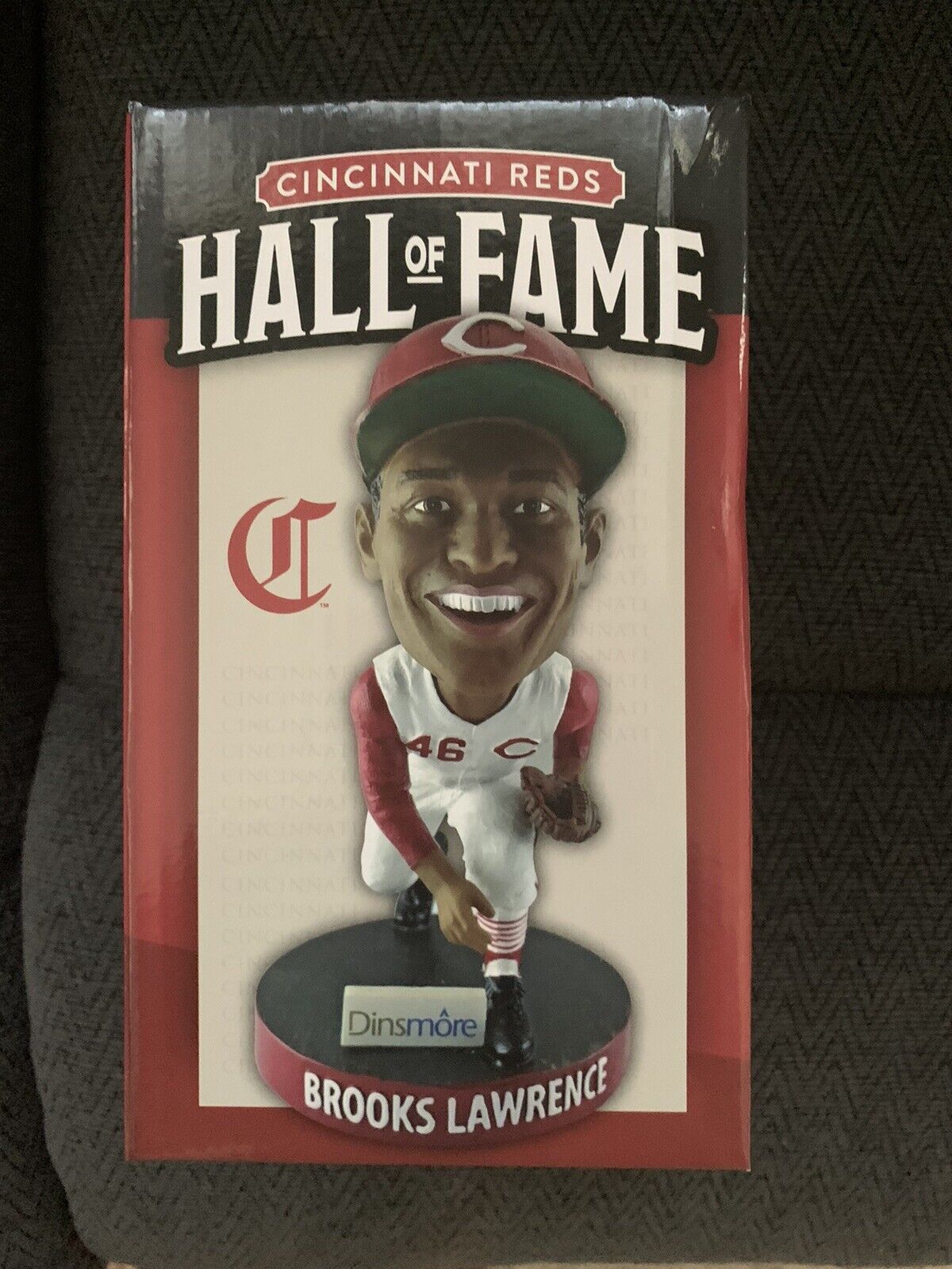 CINCINNATI REDS William Brooks Lawrence BOBBLEHEAD NIB Hall Of Fame 2021
