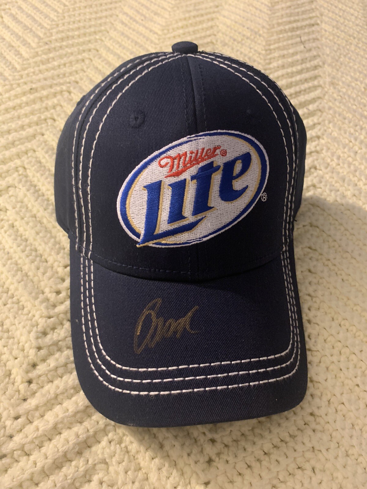 Brad Keselowski SIGNED Hat Autographed NASCAR Snapback Miller Lite Penske #2
