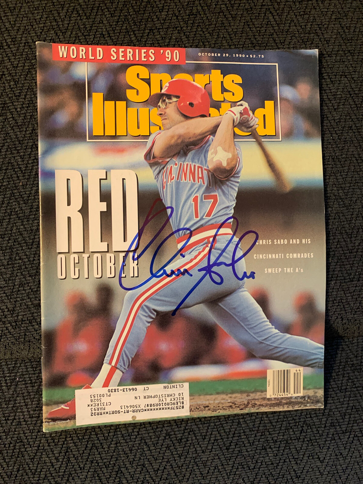 Chris Sabo Signed Sports Illustrated Magazine Autographed
