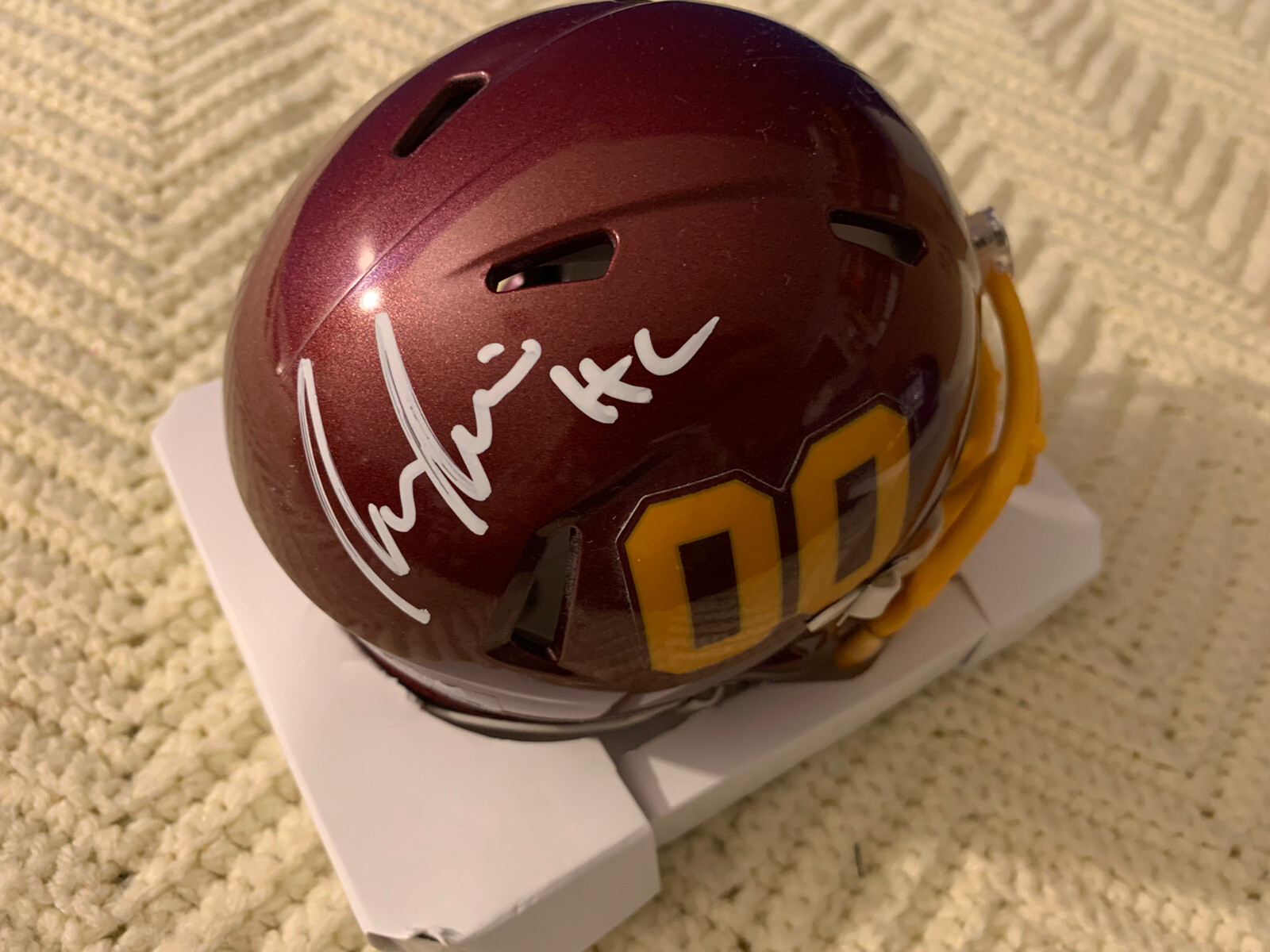 Coach Ron Rivera Signed Mini Helmet Autographed Washington Commanders Redskins
