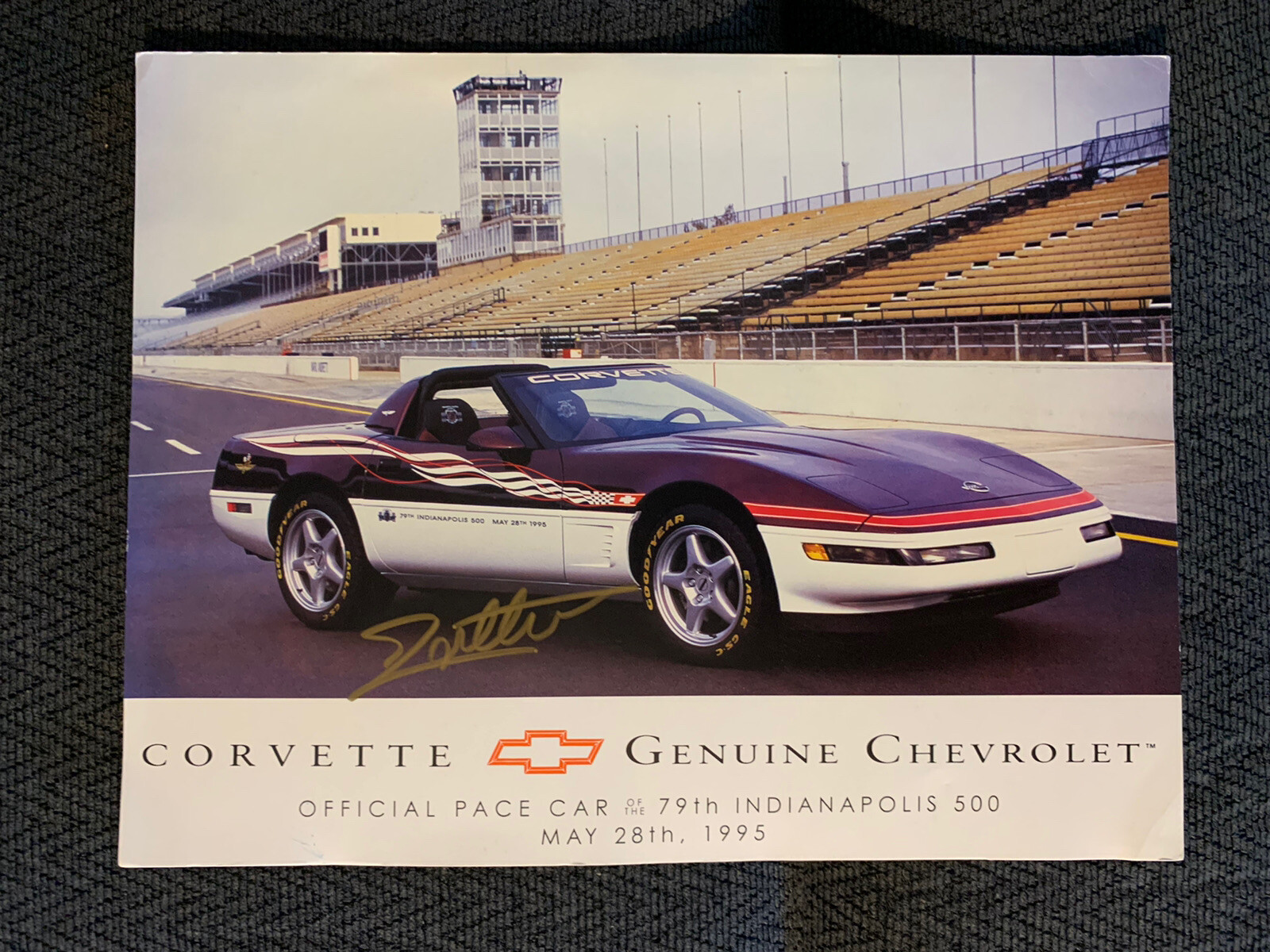 Jacques Villeneuve Signed Indianapolis Indy 500 Autographed 1995 Pace Car Card
