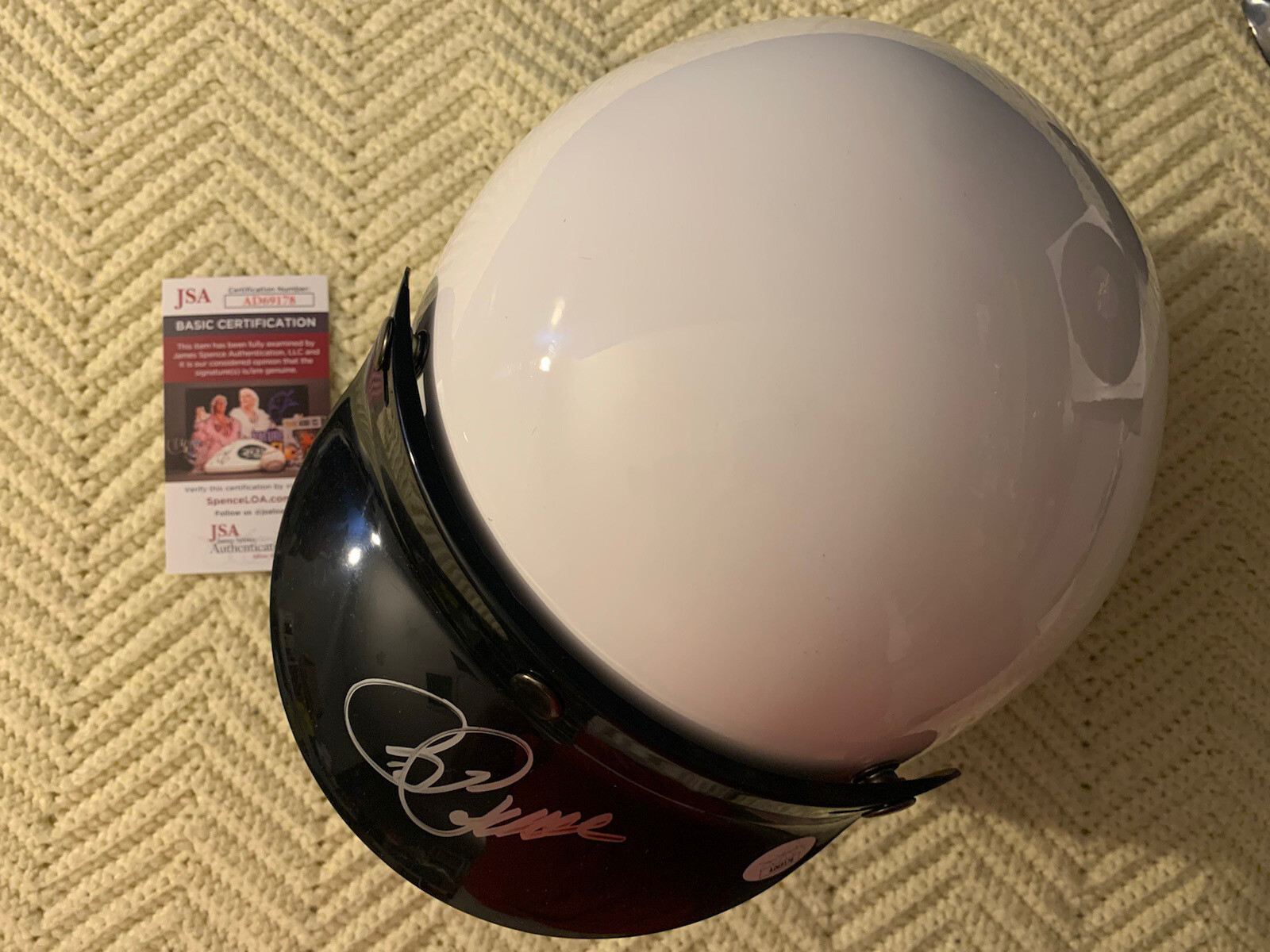 Roger Penske Signed Full Size Open-Faced Helmet Indy 500 JSA Authenticated COA
