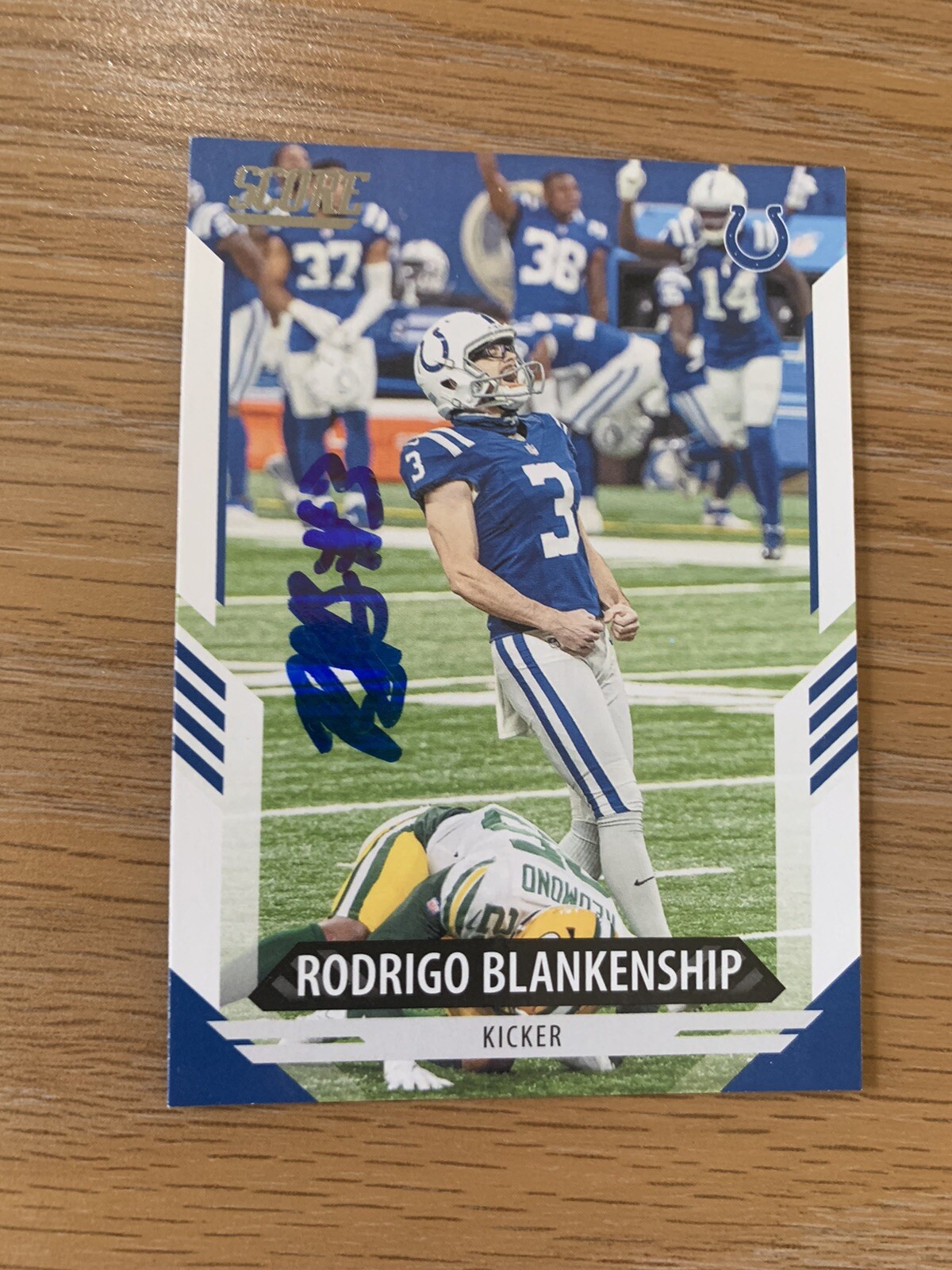 Rodrigo Blankenship Colts Signed Trading Card Autographed
