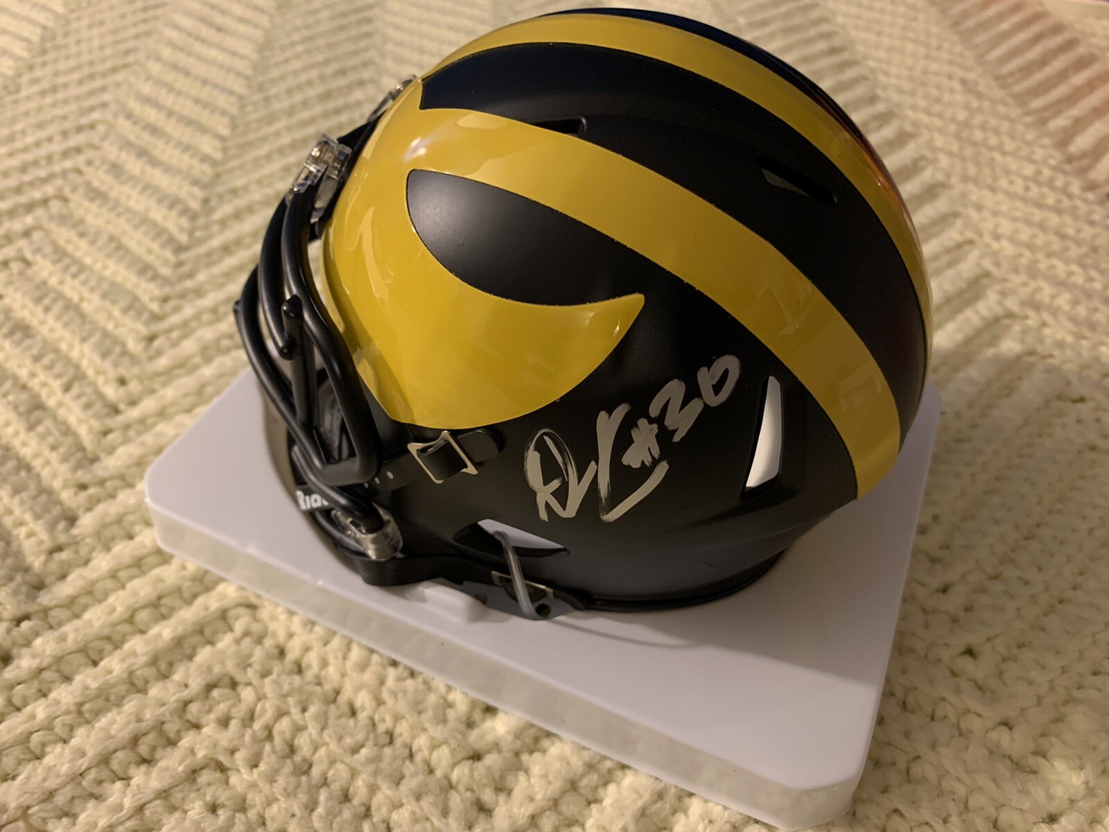 Dax Hill Signed Cincinnati Bengals Mini Helmet Autographed Michigan Wolverines
