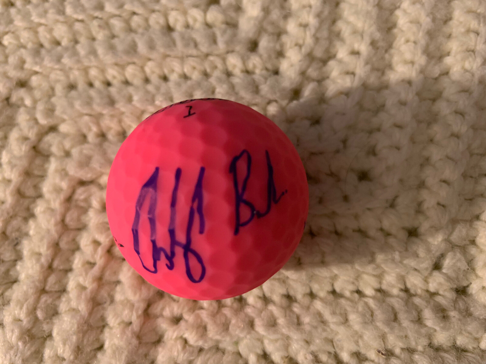 Ashleigh Buhai Signed Pink Golf Ball Autographed Breast Cancer Awareness LPGA
