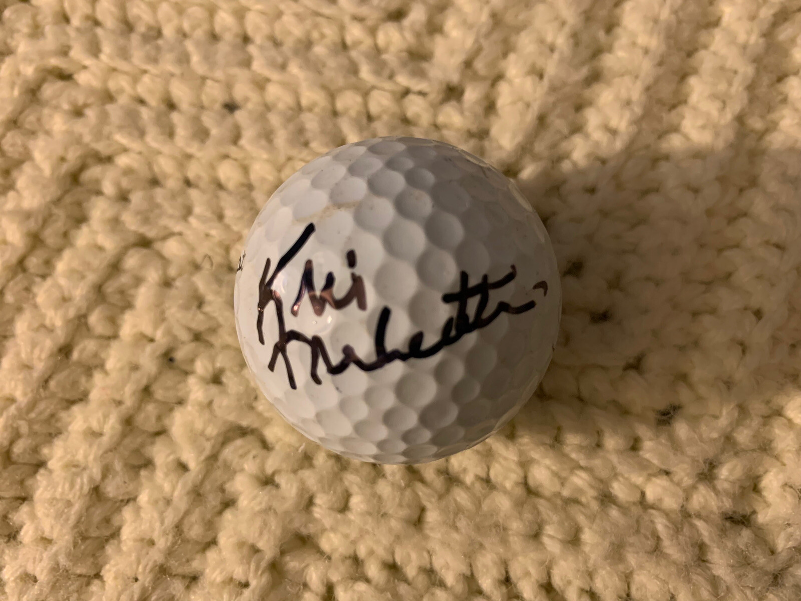 Kris Tschetter Signed Golf Ball Autographed LPGA

