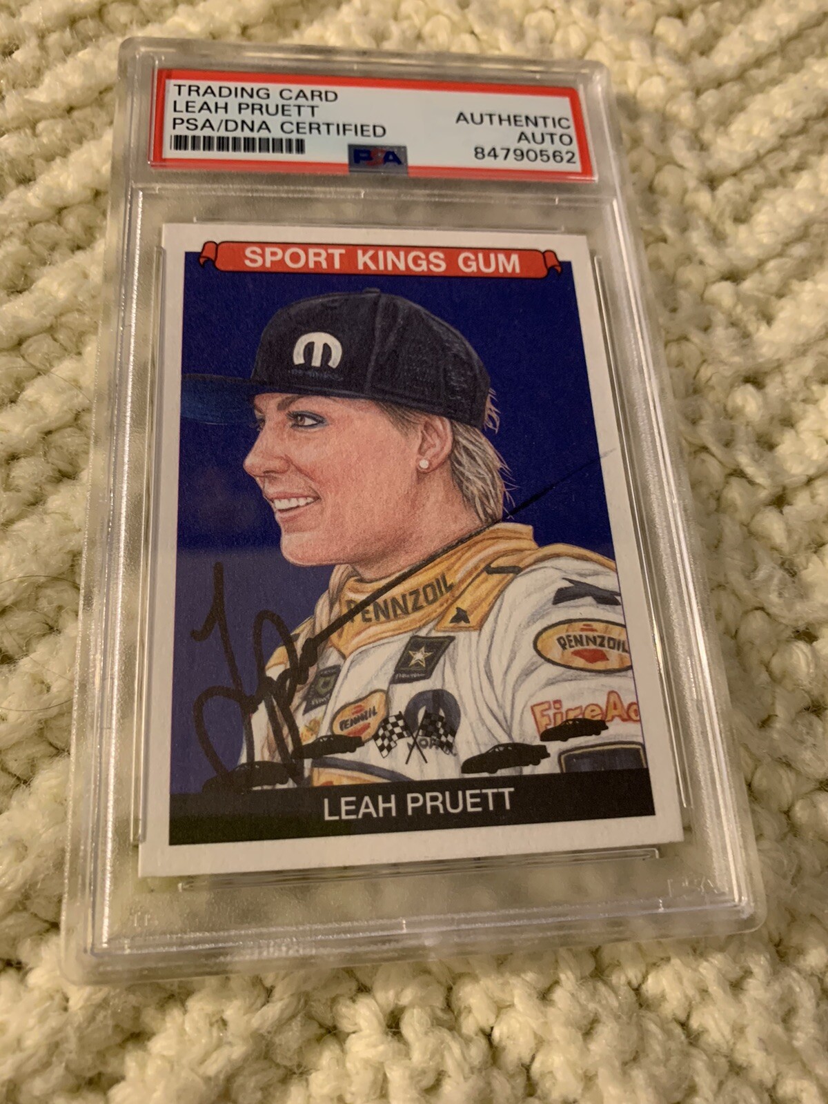 Leah Pruett Signed 2021 Goodwin Champions #71 Card PSA /DNA Slab COA Autographed
