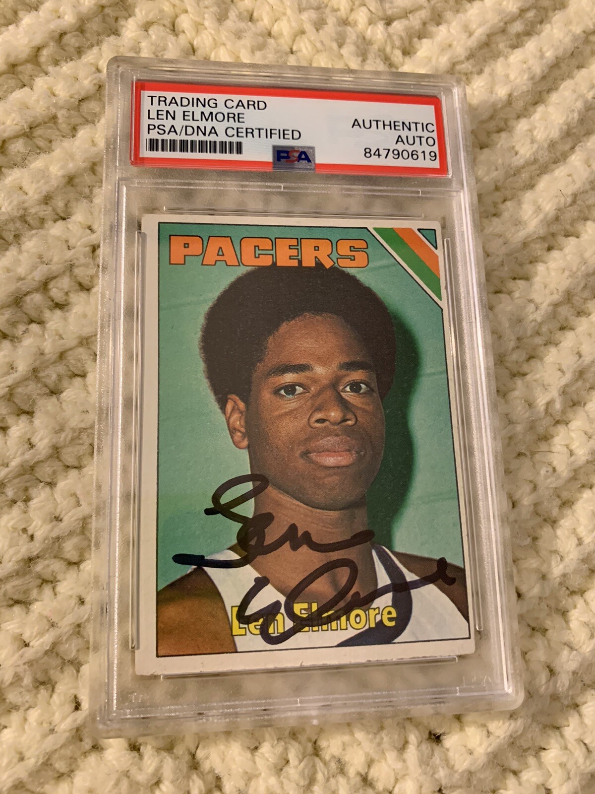 Len Elmore Signed 1975 Topps Card #259 PSA /DNA Slab COA RC Rookie Autographed
