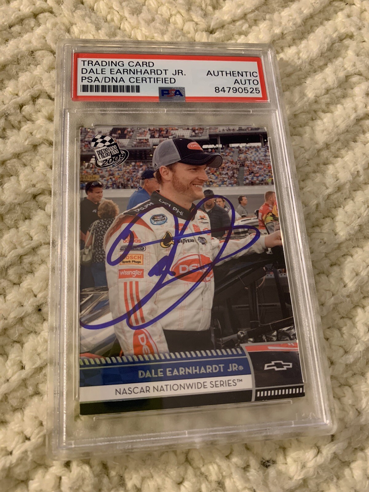 Dale Earnhardt Jr Signed 2008 Press Pass Card #42 PSA /DNA Slab COA Autographed
