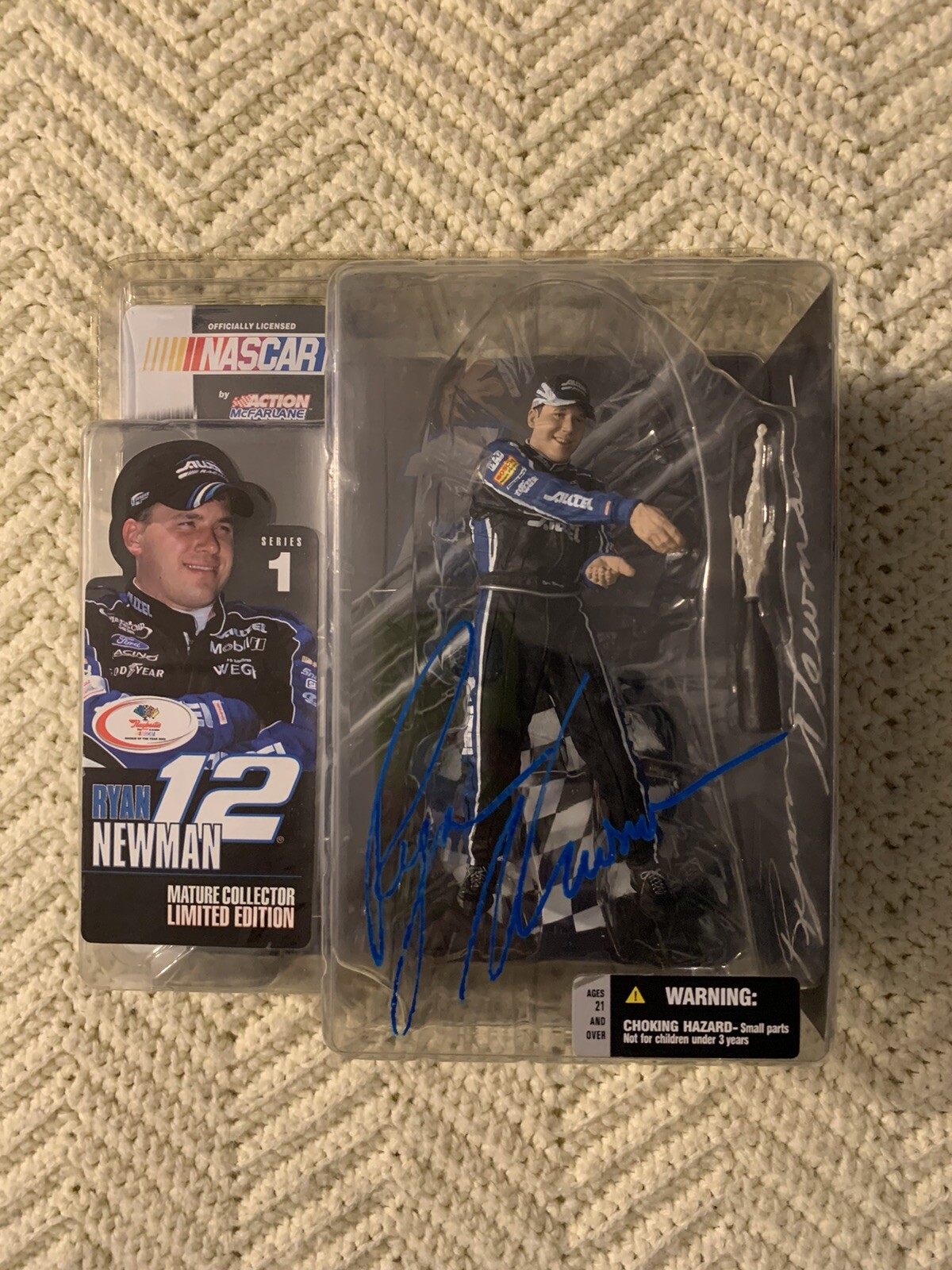 Ryan Newman Signed McFarlane Figure 2003 Nascar Series 1 Autographed

