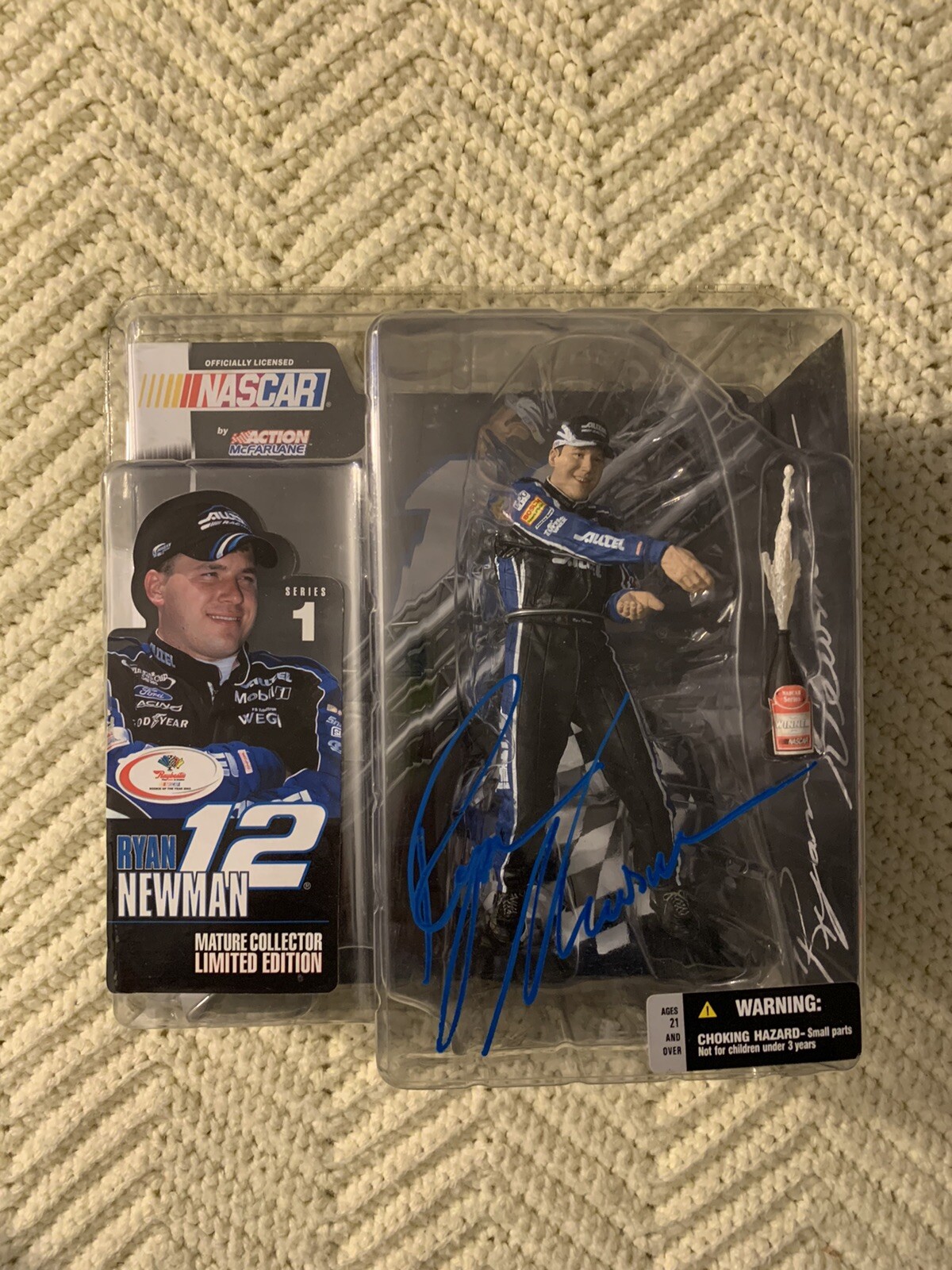 Ryan Newman Signed McFarlane Figure 2003 Nascar Series 1 Autographed
