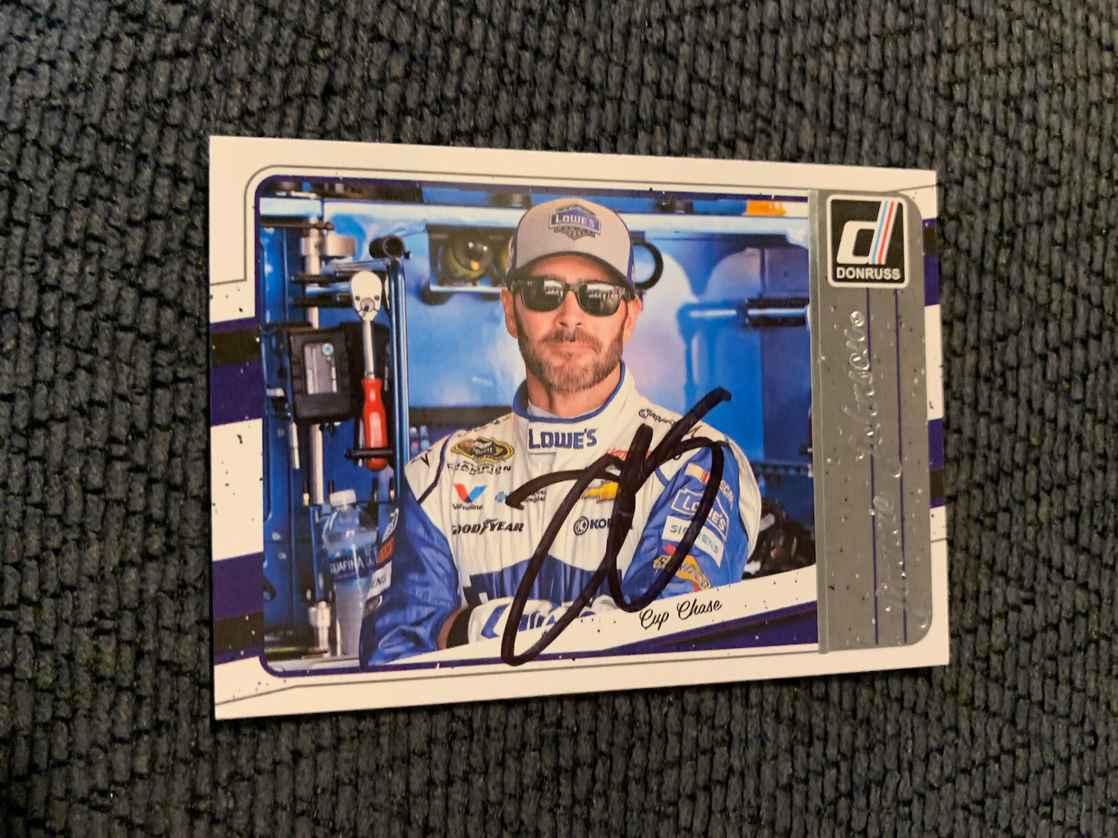 Jimmie Johnson Signed Trading Card Nascar Racing Autographed
