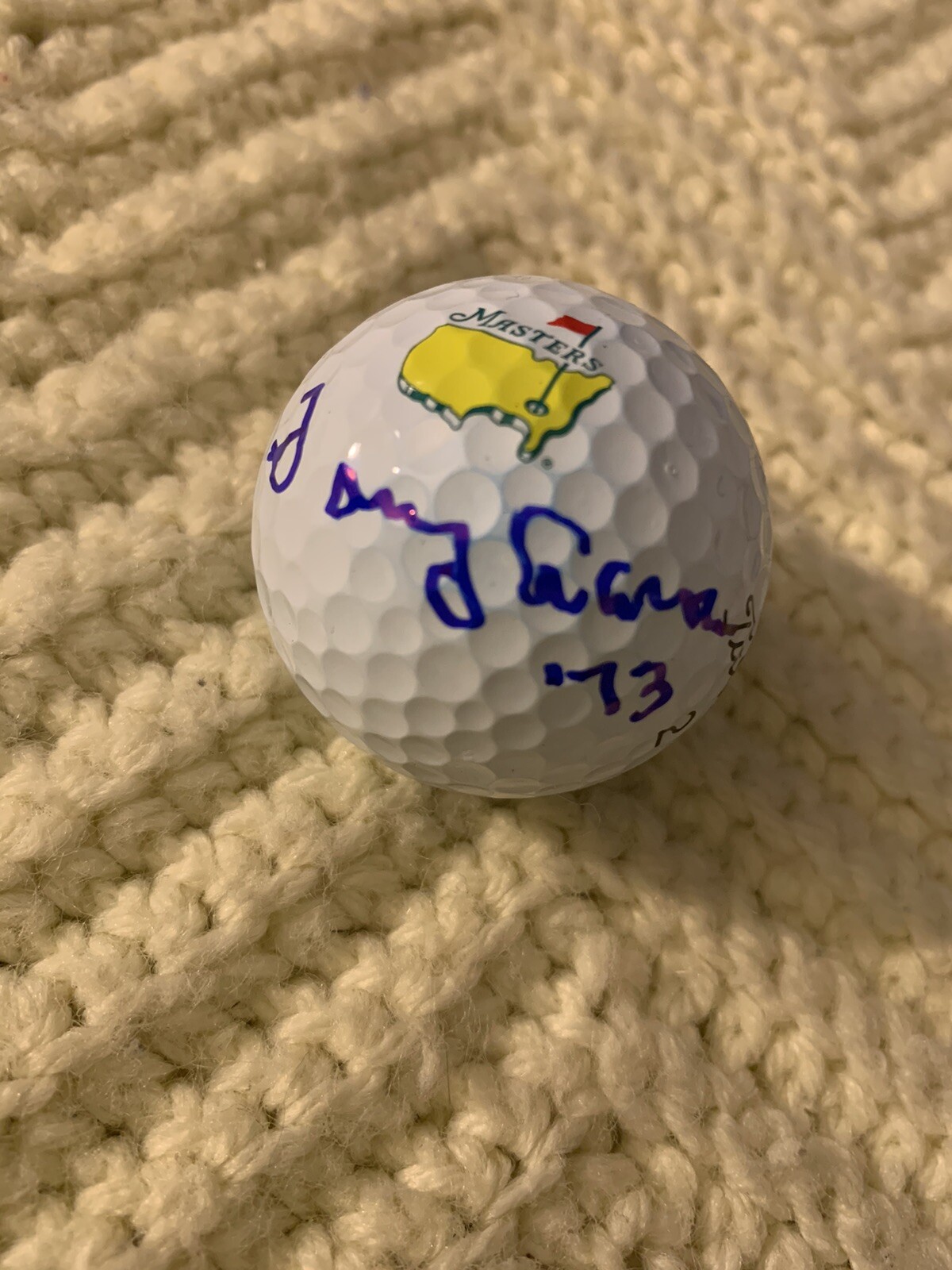 Tommy Aaron Signed Masters Golf Ball Pga Tour Autographed
