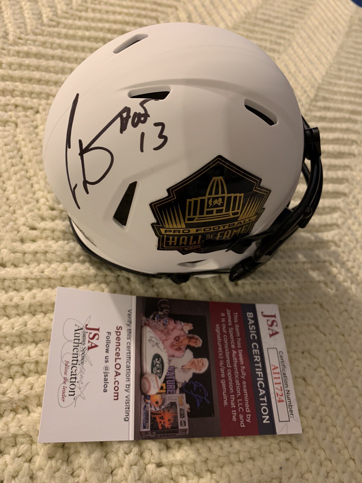 New ListingCris Carter Signed Mini Helmet Hall Of Fame Lunar Eclipse JSA Authentication COA
