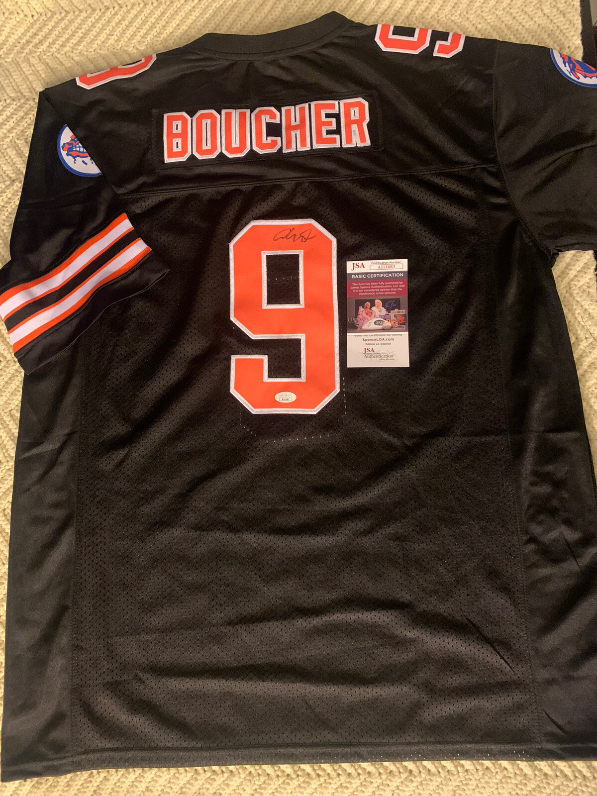 New ListingAdam Sandler SIGNED The Water Boy Jersey JSA Authenticated COA XL Bobby Boucher
