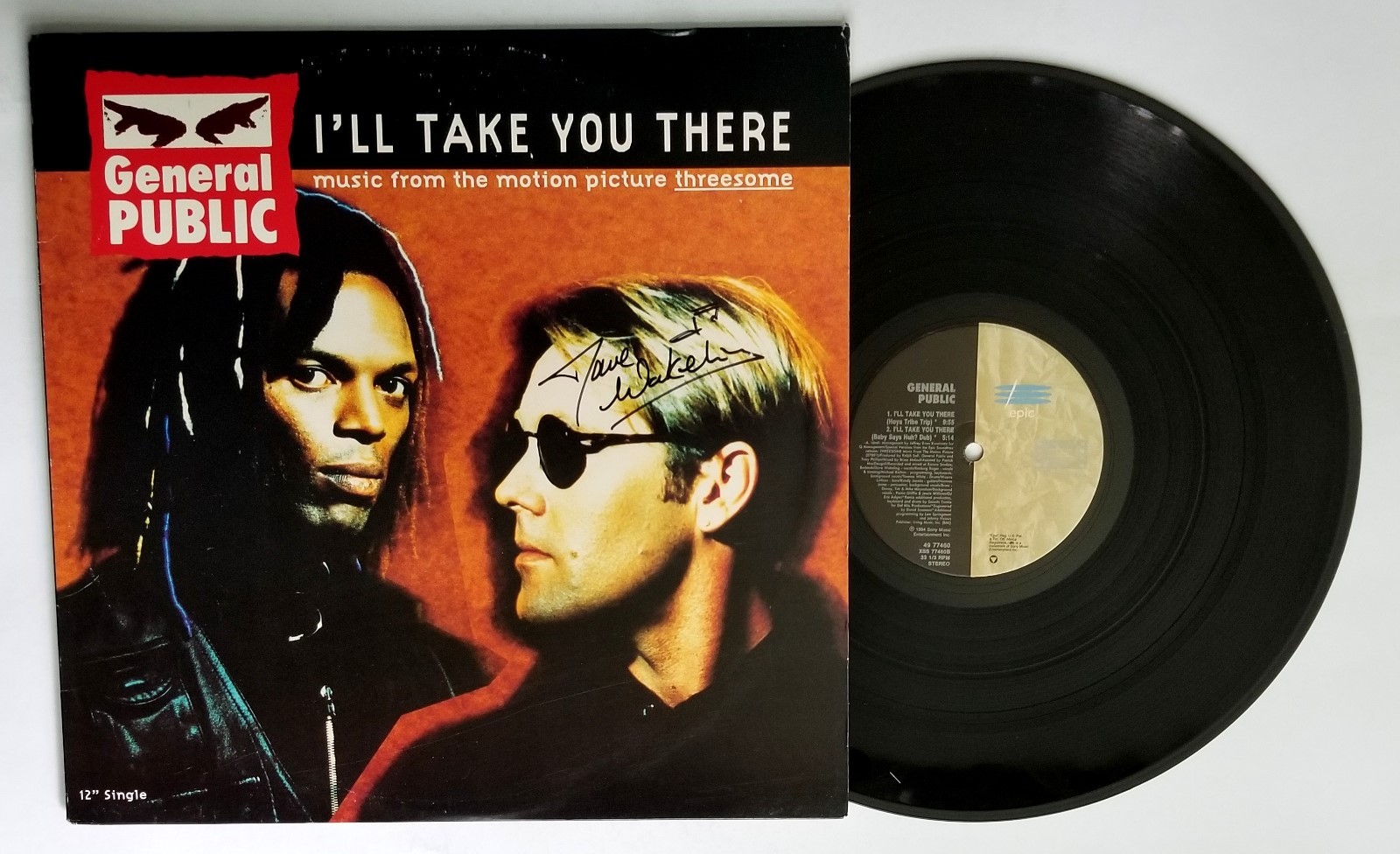 Dave Wakeling General Public SIGNED I'll Take You There Vinyl COA English Beat
