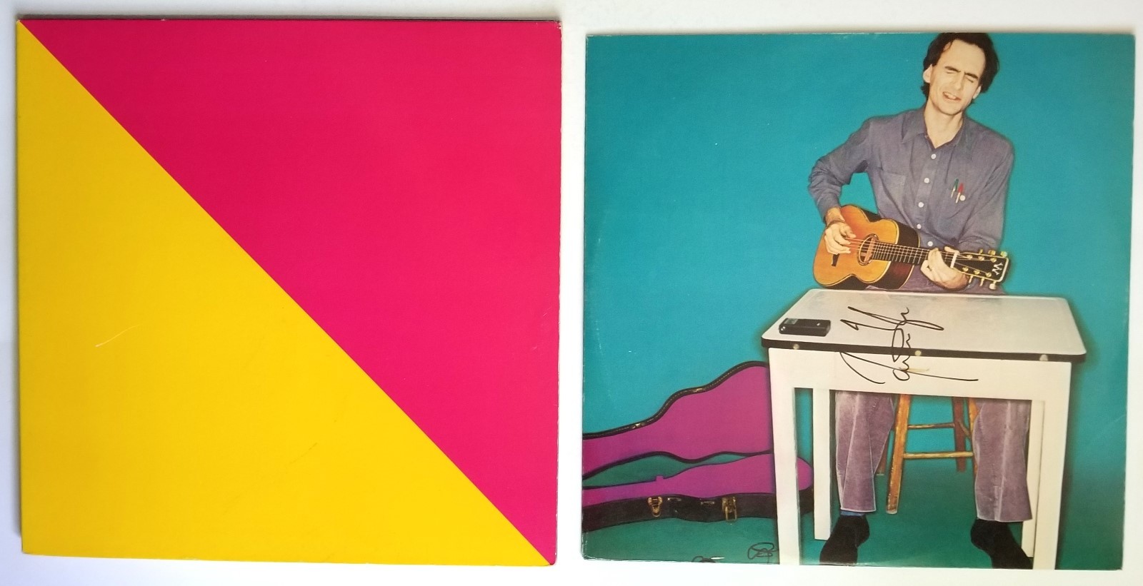 James Taylor REAL hand SIGNED Flag Vinyl Record COA Autographed
