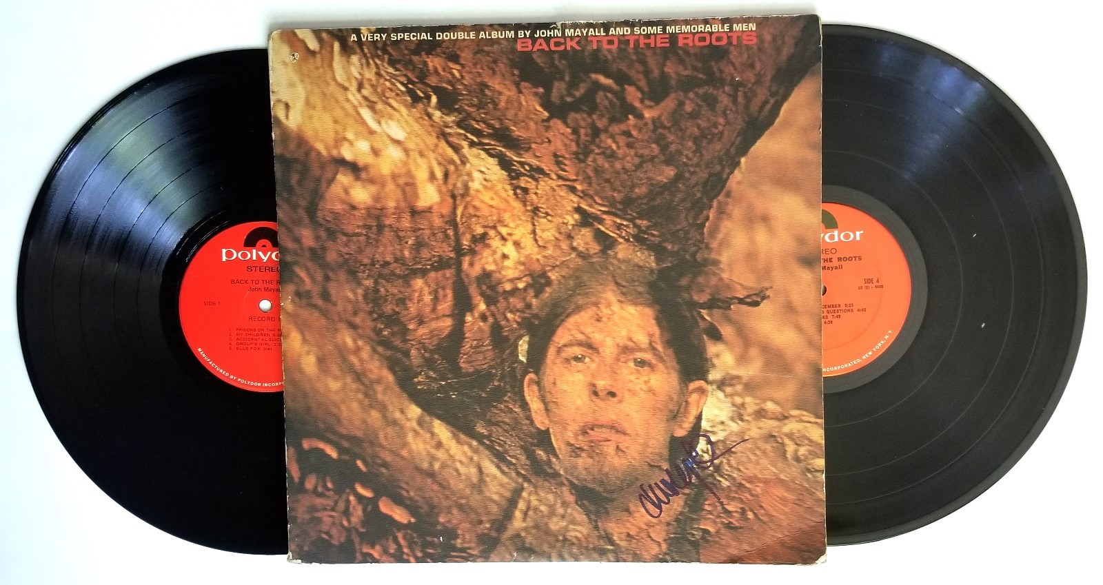 John Mayall REAL hand SIGNED Back To The Roots 2x Vinyl #1 COA The Bluesbreakers
